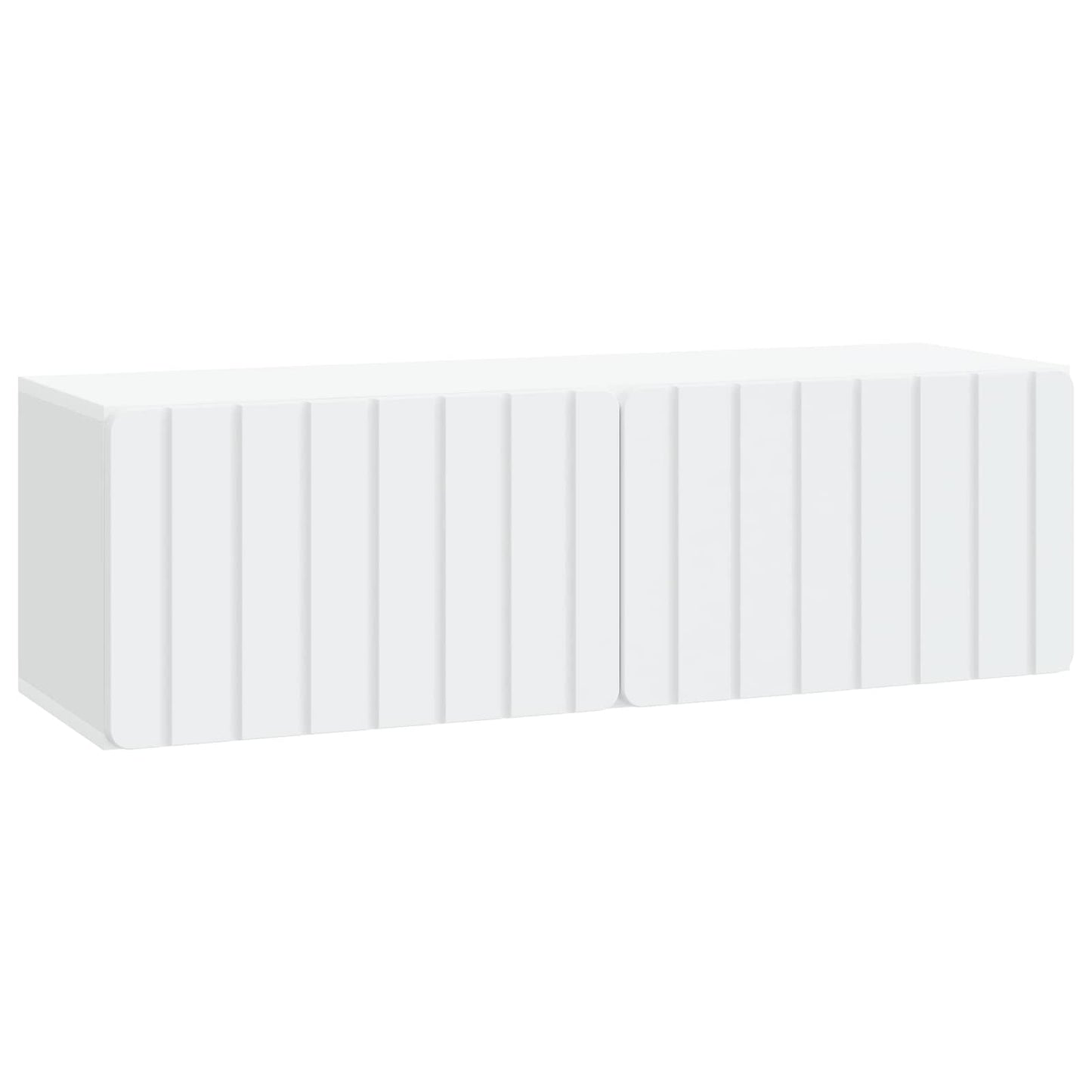 Wandmontierter TV-Schrank 98 x 31 x 30 cm Weiß Holzwerkstoff