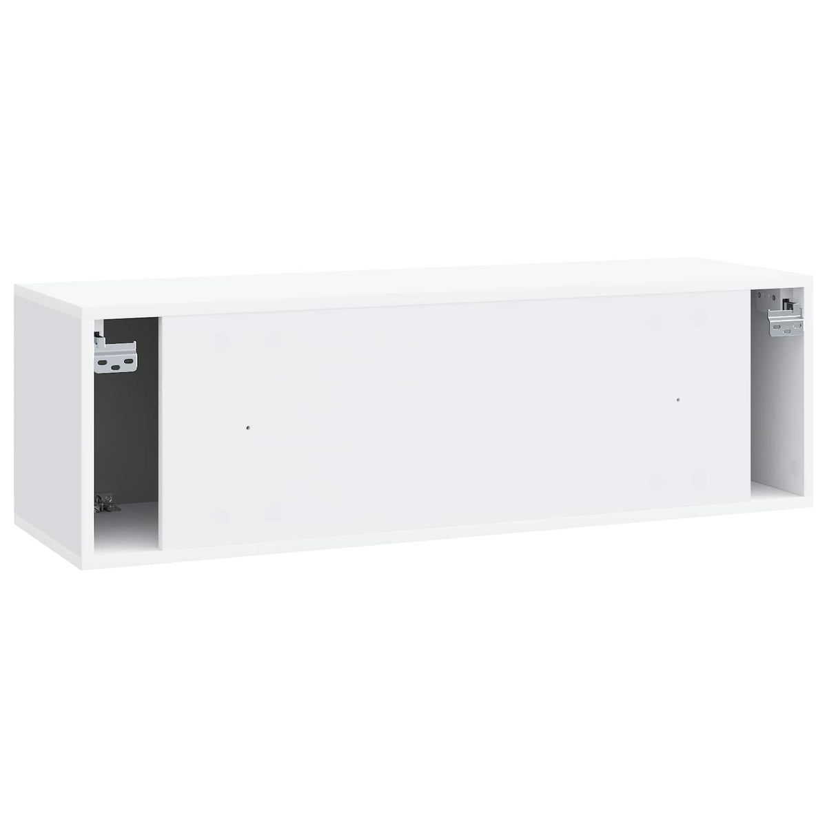 Wandmontierter TV-Schrank 98 x 31 x 30 cm Weiß Holzwerkstoff