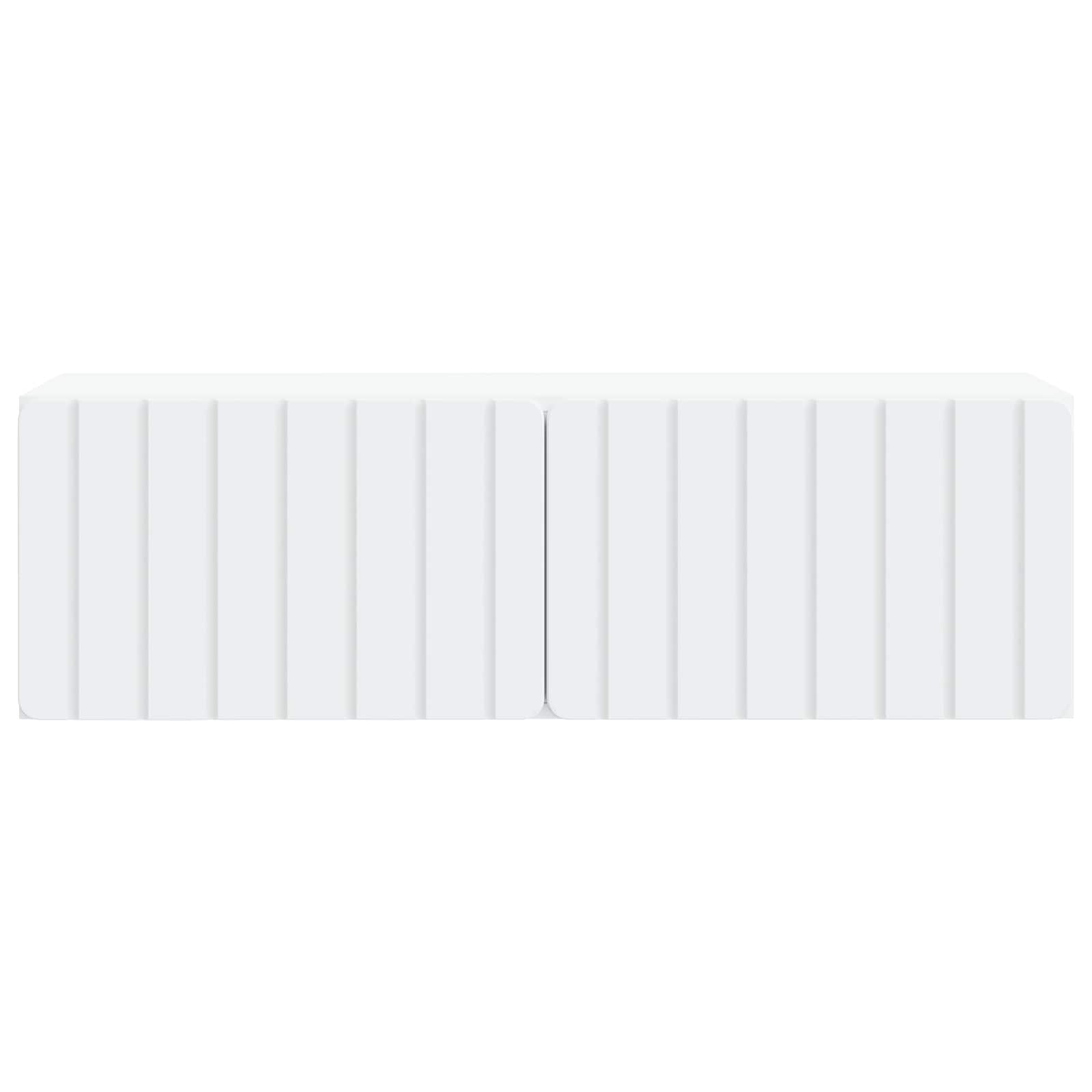 Wandmontierter TV-Schrank 98 x 31 x 30 cm Weiß Holzwerkstoff