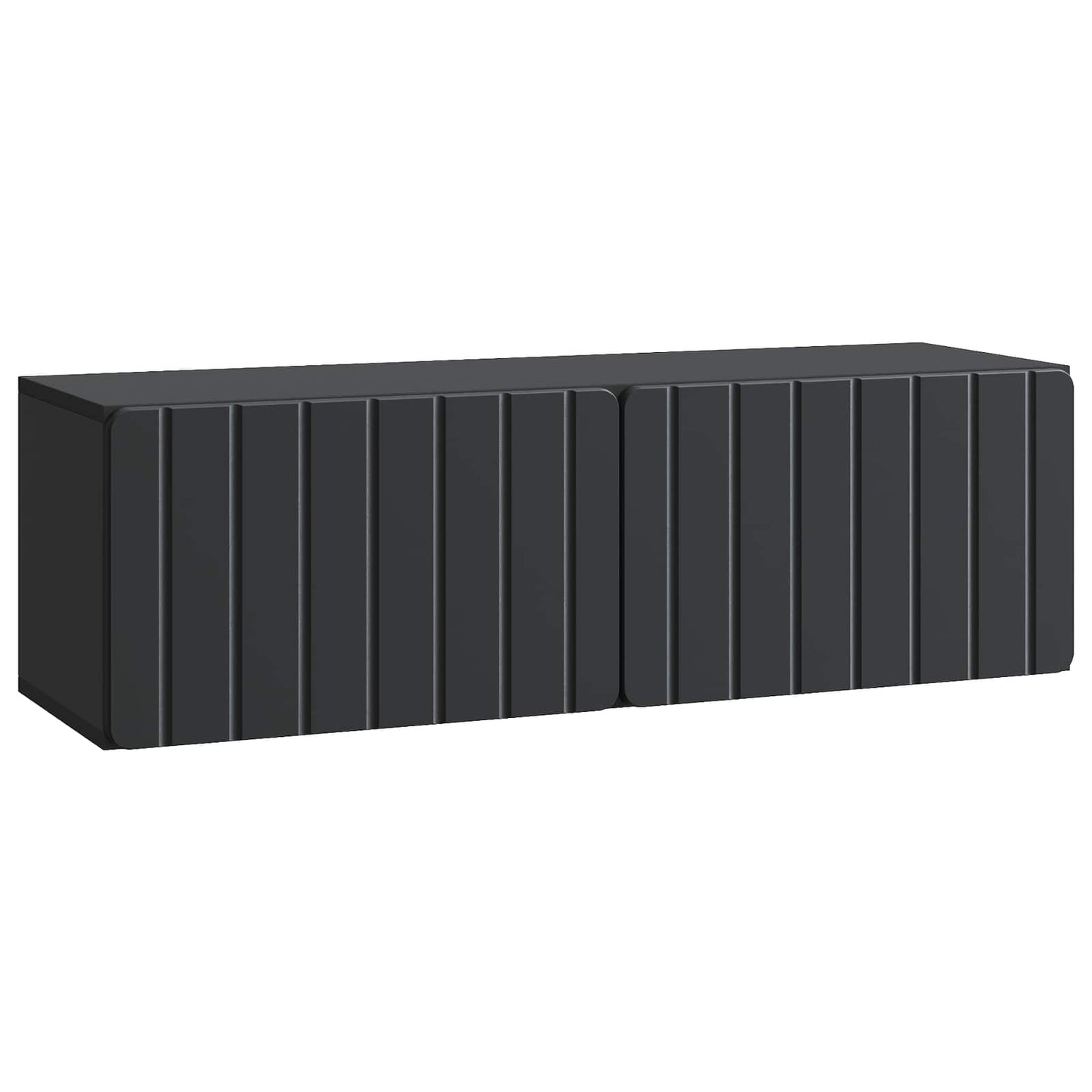 Wandmontierter TV-Schrank 98 x 31 x 30 cm Schwarz Holzwerkstoff
