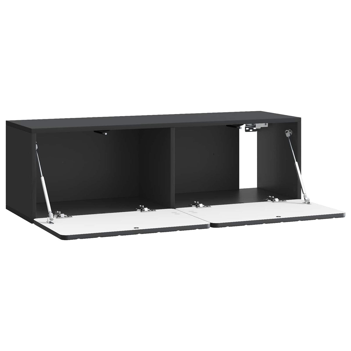 Wandmontierter TV-Schrank 98 x 31 x 30 cm Schwarz Holzwerkstoff