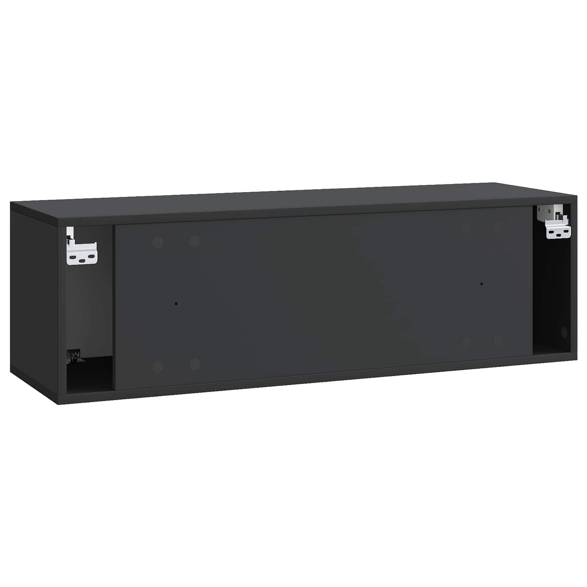 Wandmontierter TV-Schrank 98 x 31 x 30 cm Schwarz Holzwerkstoff