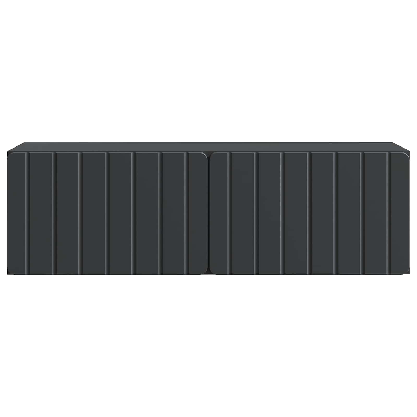Wandmontierter TV-Schrank 98 x 31 x 30 cm Schwarz Holzwerkstoff