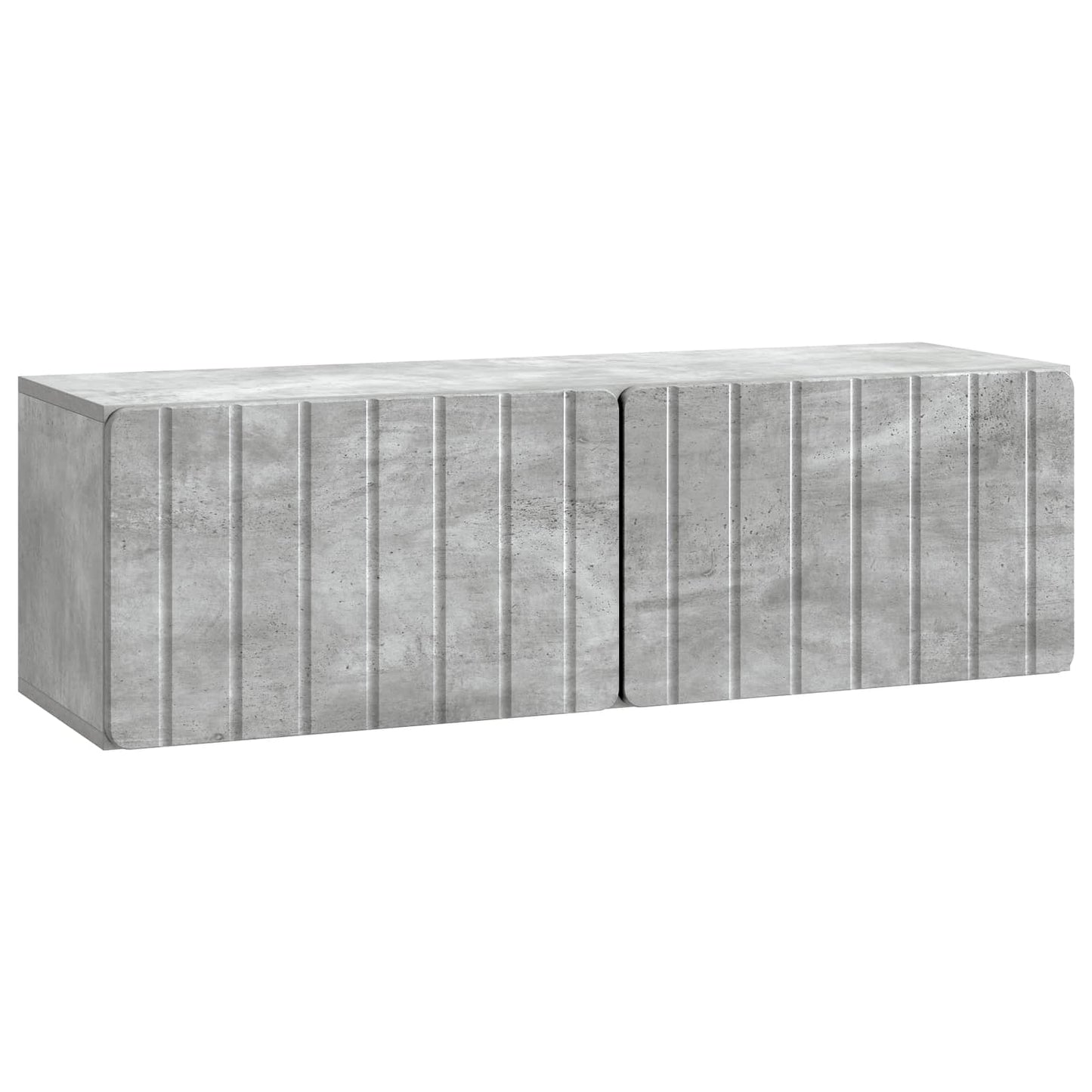 Wandmontierter TV-Schrank 98 x 31 x 30 cm Betongrau