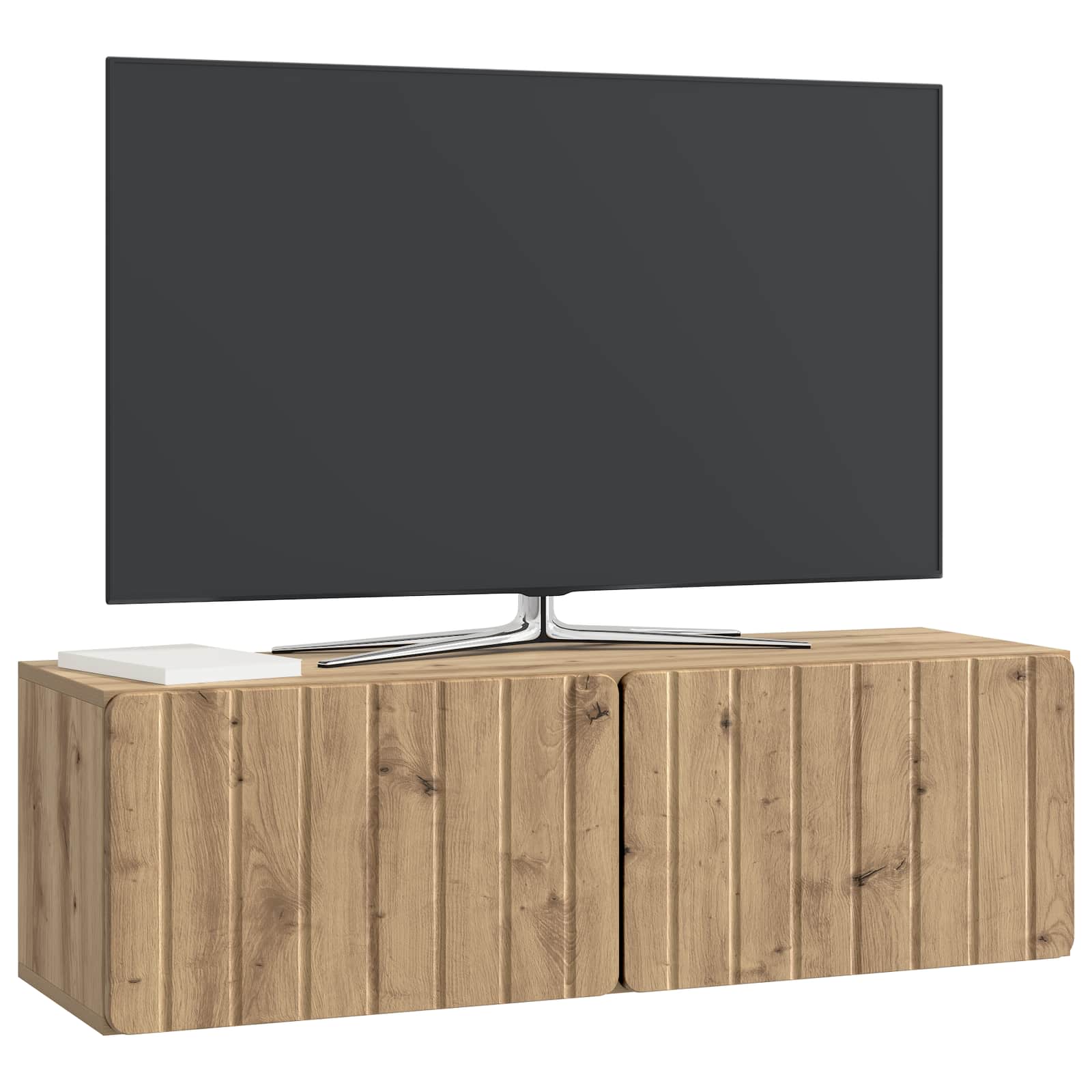 Wandmontierter TV-Schrank 98 x 31 x 30 cm Artisan-Eiche