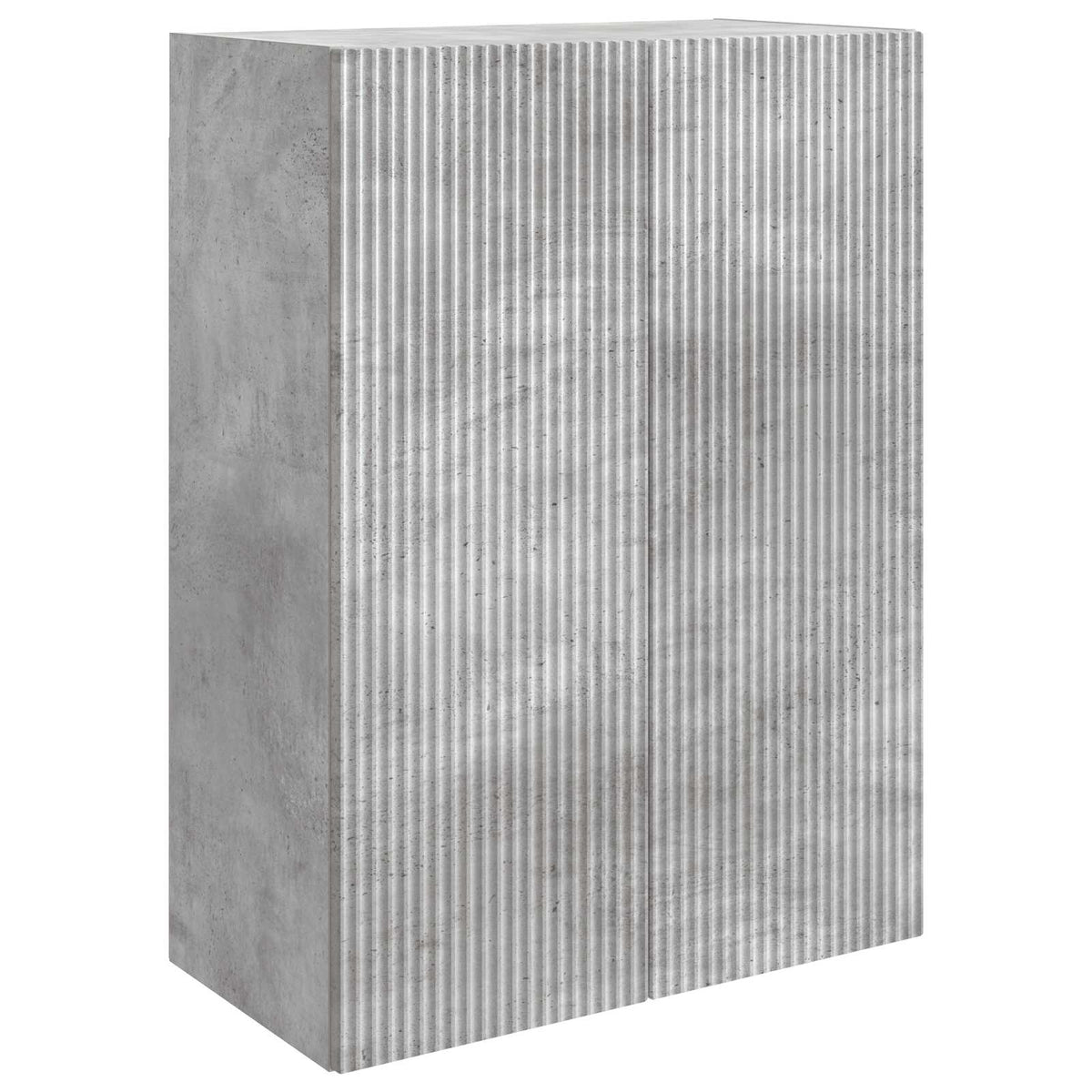 Wandschrank 66 x 34,5 x 90 cm Holzwerkstoff Betongrau