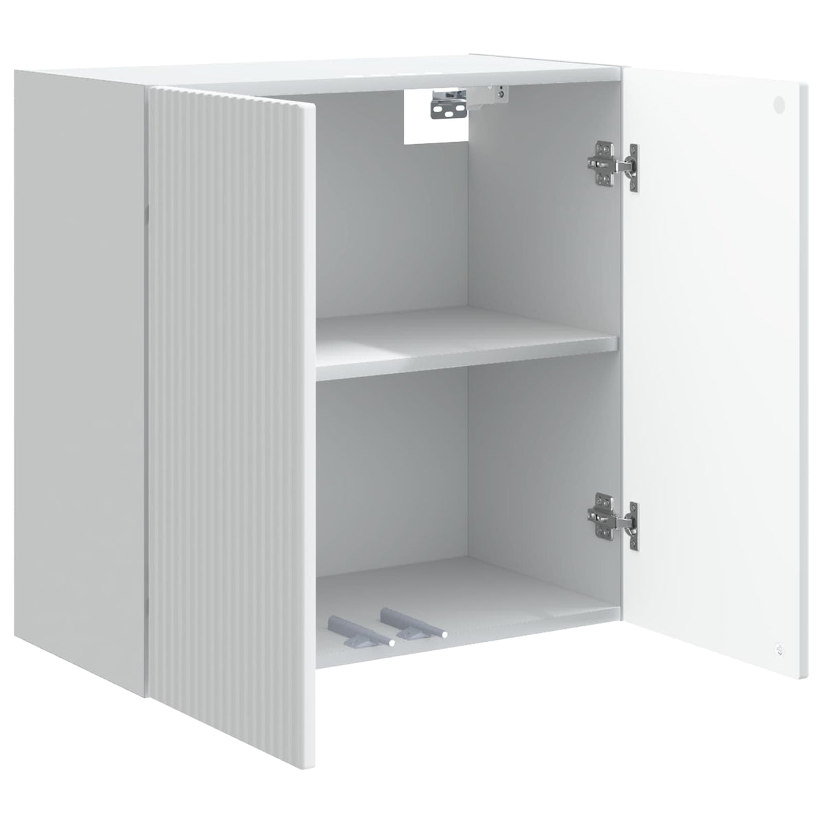 Wandschrank 59 x 31 x 60 cm Holzwerkstoff Weiß