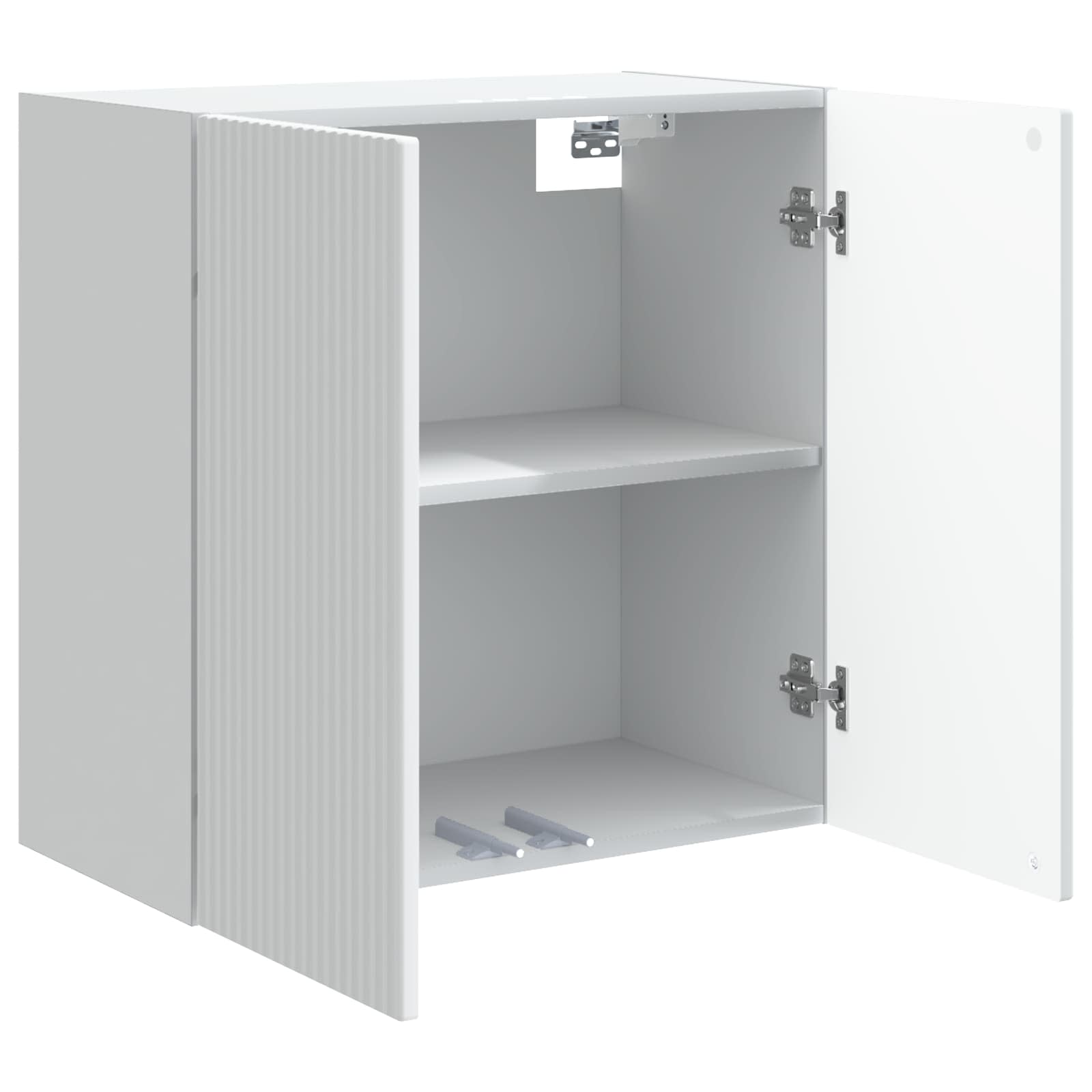 Wandschrank 59 x 31 x 60 cm Holzwerkstoff Weiß