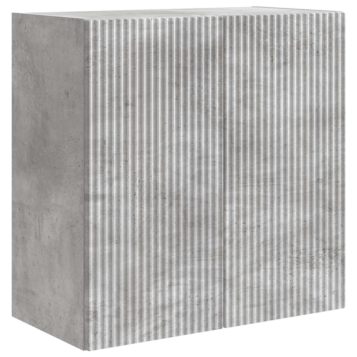 Wandschrank 59 x 31 x 60 cm Holzwerkstoff Betongrau