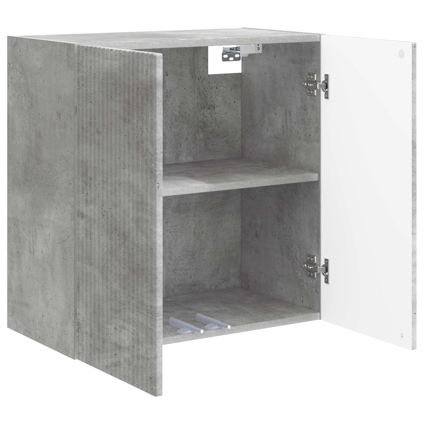 Wandschrank 59 x 31 x 60 cm Holzwerkstoff Betongrau
