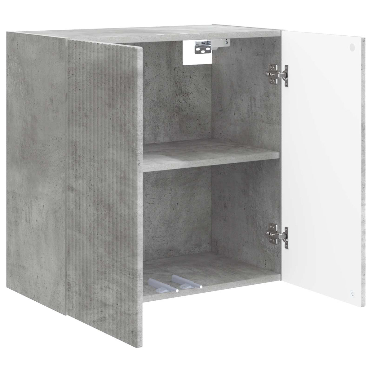 Wandschrank 59 x 31 x 60 cm Holzwerkstoff Betongrau