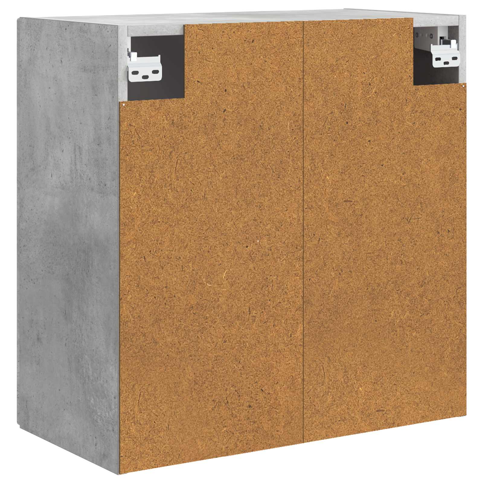 Wandschrank 59 x 31 x 60 cm Holzwerkstoff Betongrau
