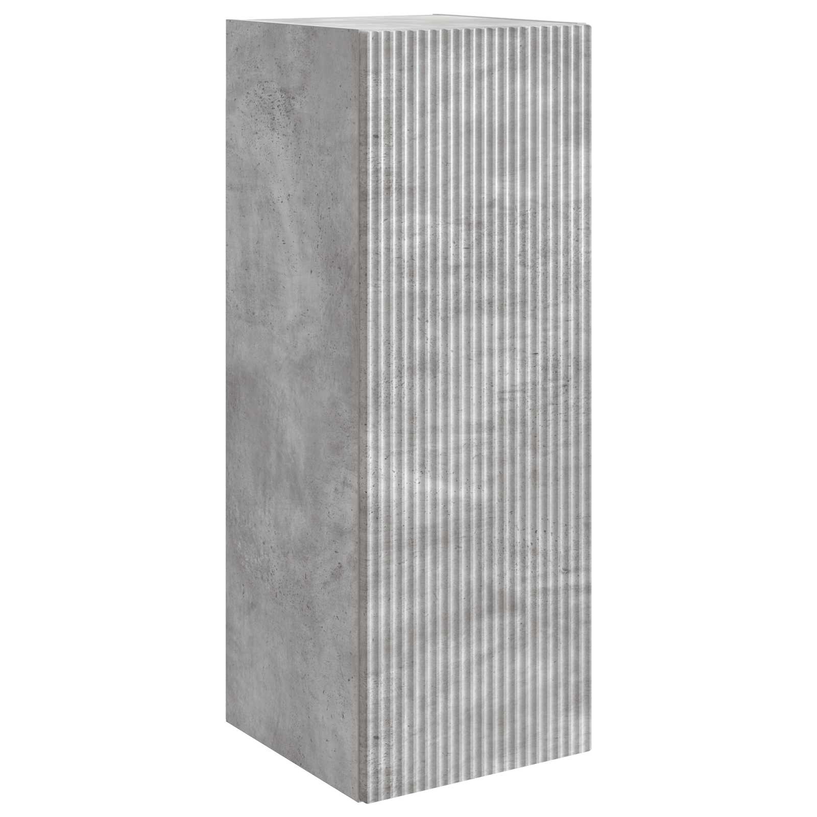 Wandschrank 33 x 34,5 x 90 cm Holzwerkstoff Betongrau