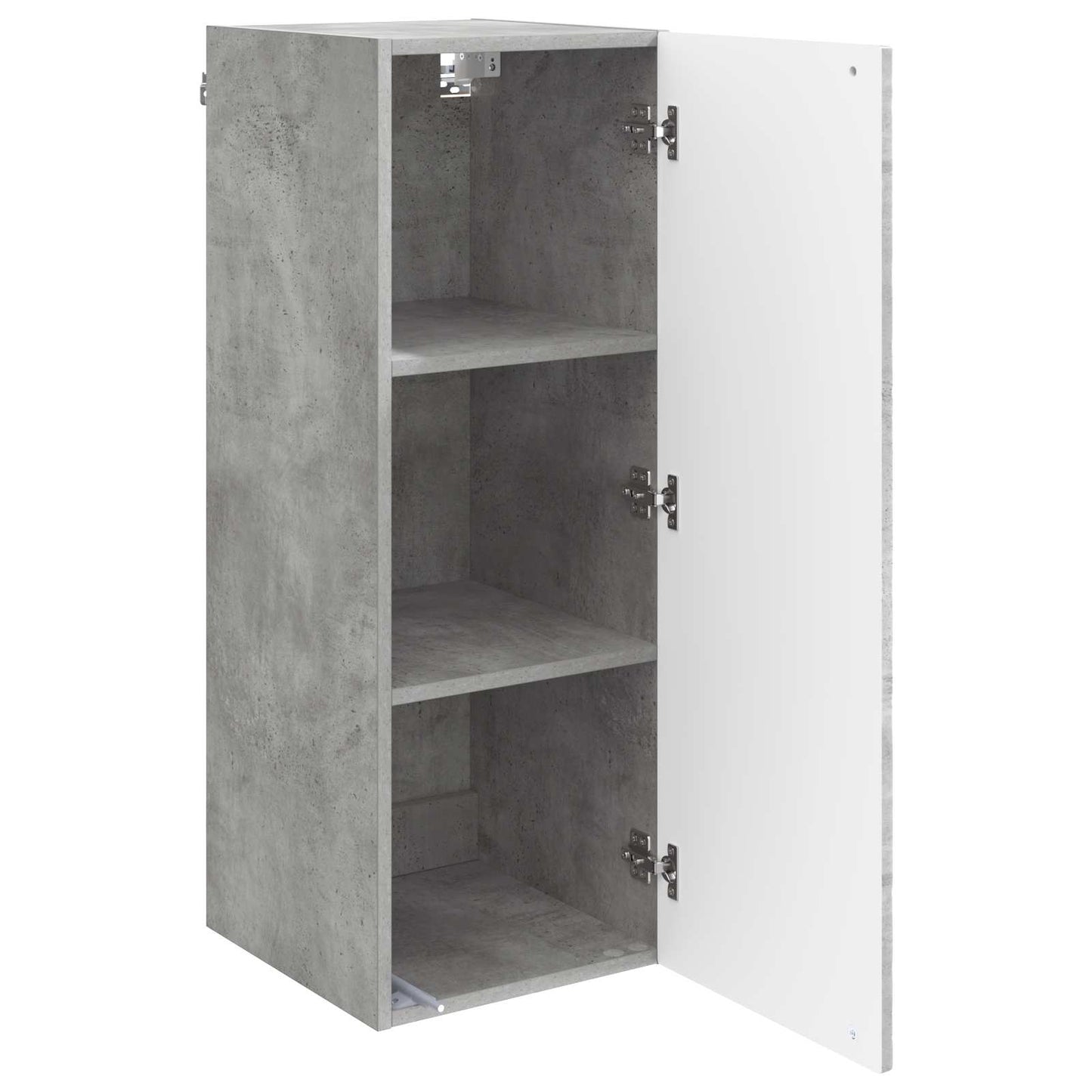 Wandschrank 33 x 34,5 x 90 cm Holzwerkstoff Betongrau