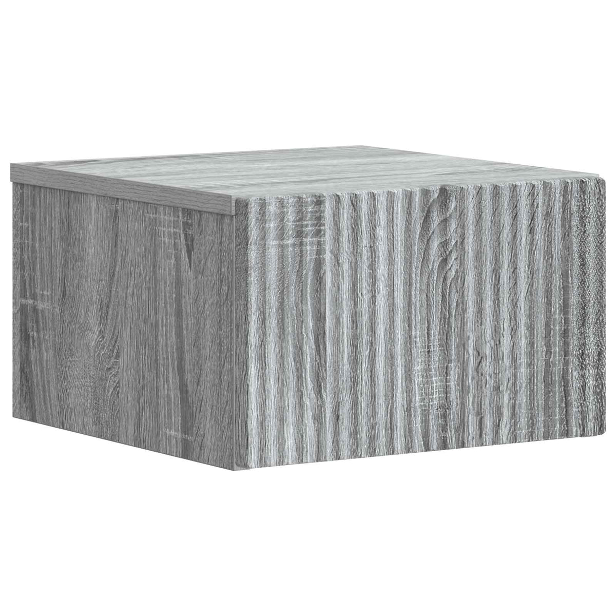 Wandmontierter Nachttisch 2 Stk. Sonoma-Grau 33 x 34,5 x 20 cm