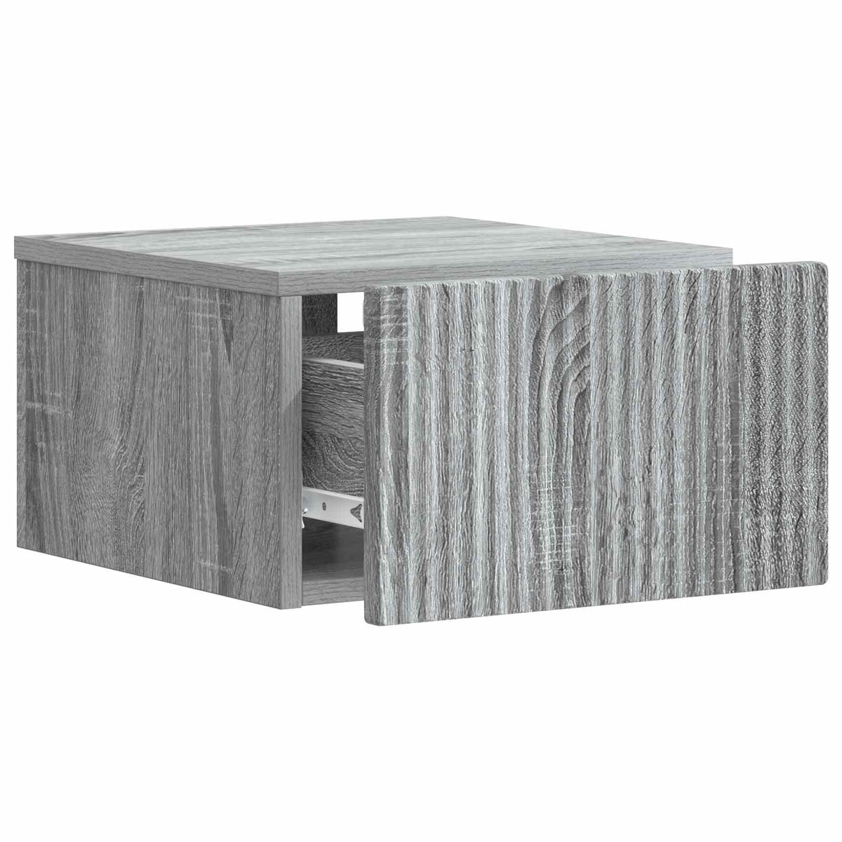 Wandmontierter Nachttisch 2 Stk. Sonoma-Grau 33 x 34,5 x 20 cm