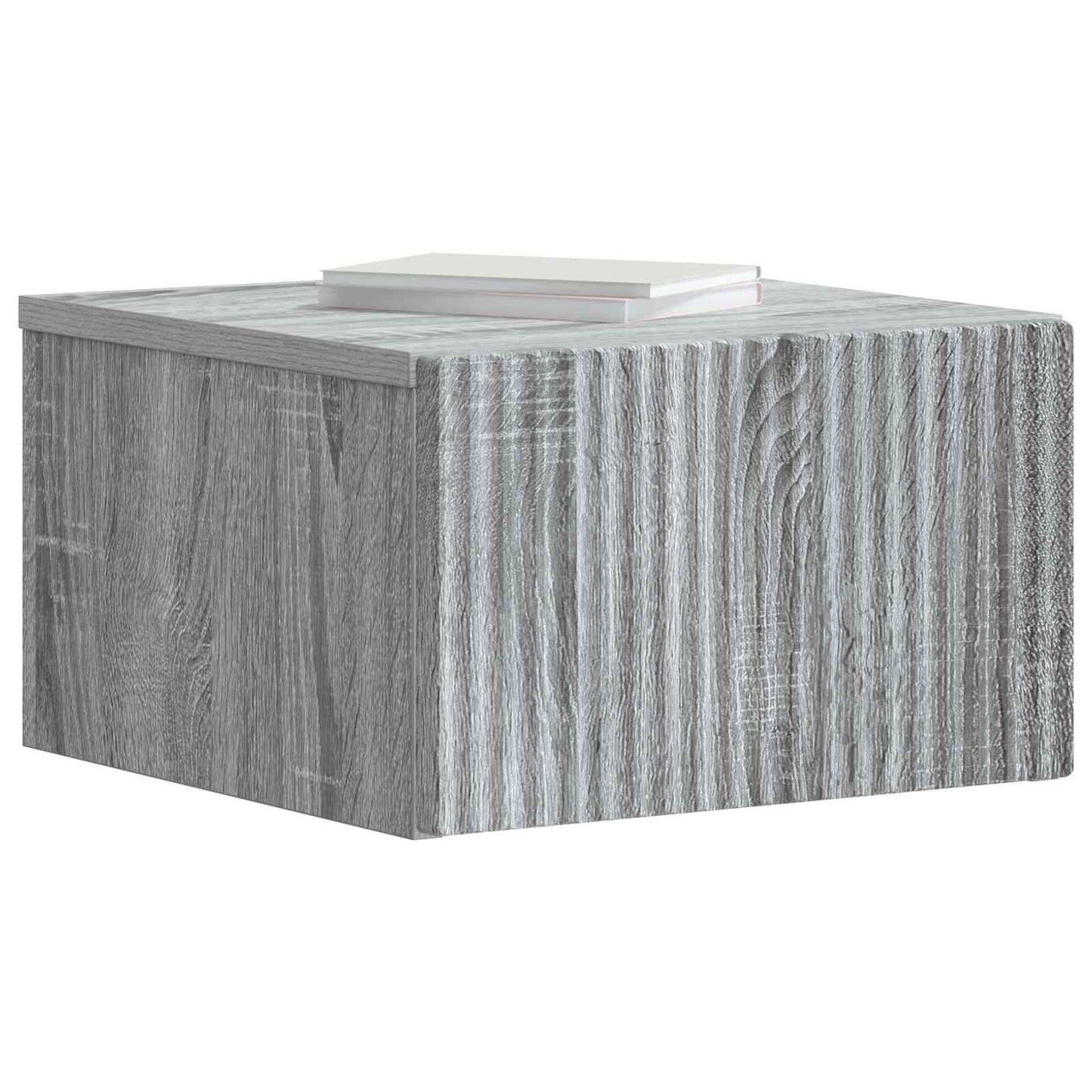 Wandmontierter Nachttisch 2 Stk. Sonoma-Grau 33 x 34,5 x 20 cm