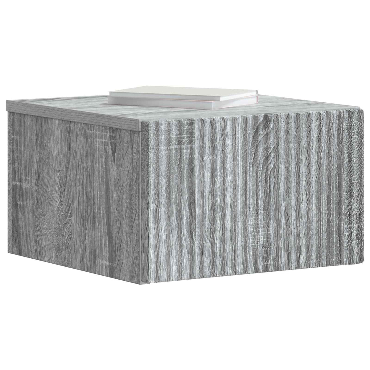 Wandmontierter Nachttisch 2 Stk. Sonoma-Grau 33 x 34,5 x 20 cm