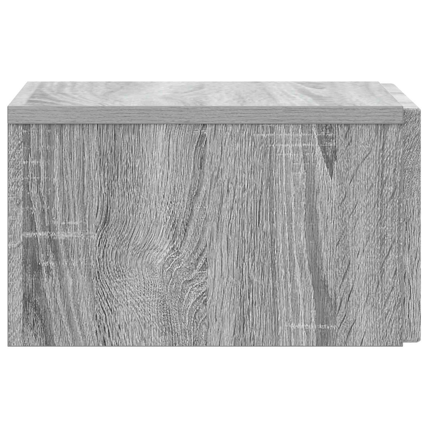 Wandmontierter Nachttisch 2 Stk. Sonoma-Grau 33 x 34,5 x 20 cm