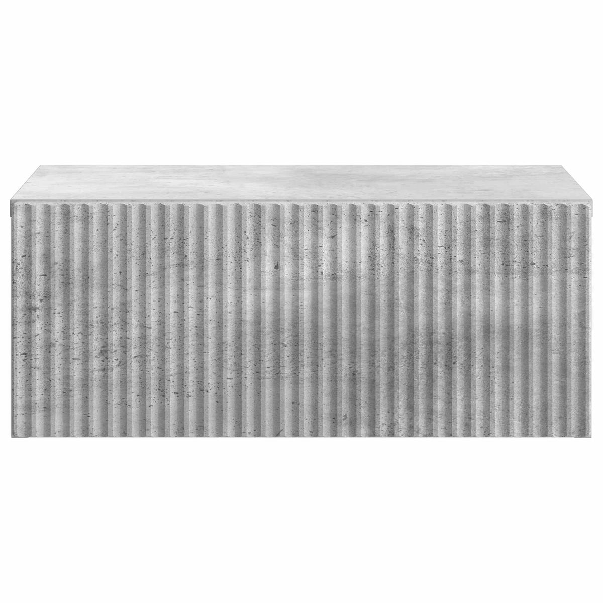 Wandmontierter Nachttisch 2 Stk. Betongrau 49 x 34,5 x 20 cm