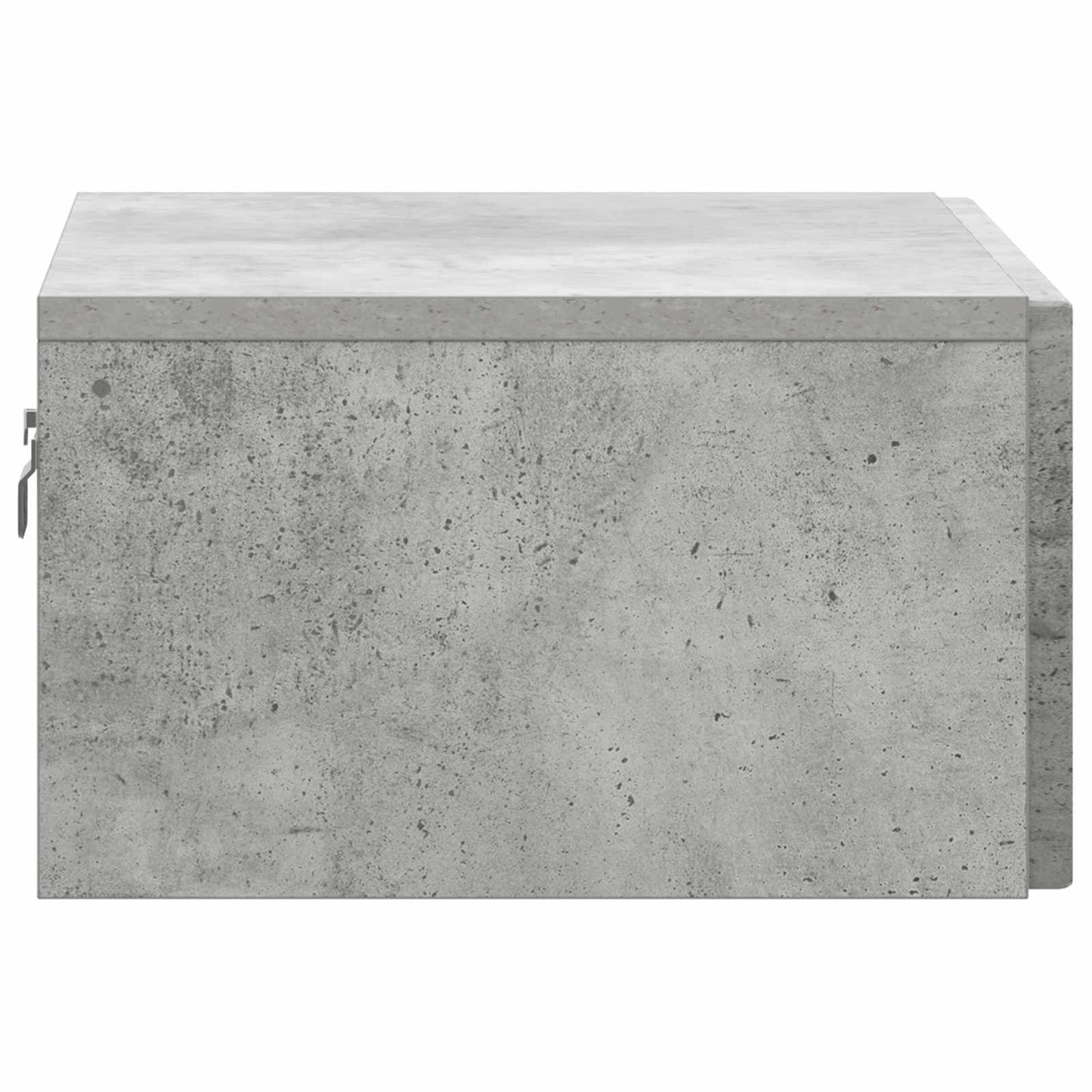 Wandmontierter Nachttisch 2 Stk. Betongrau 49 x 34,5 x 20 cm