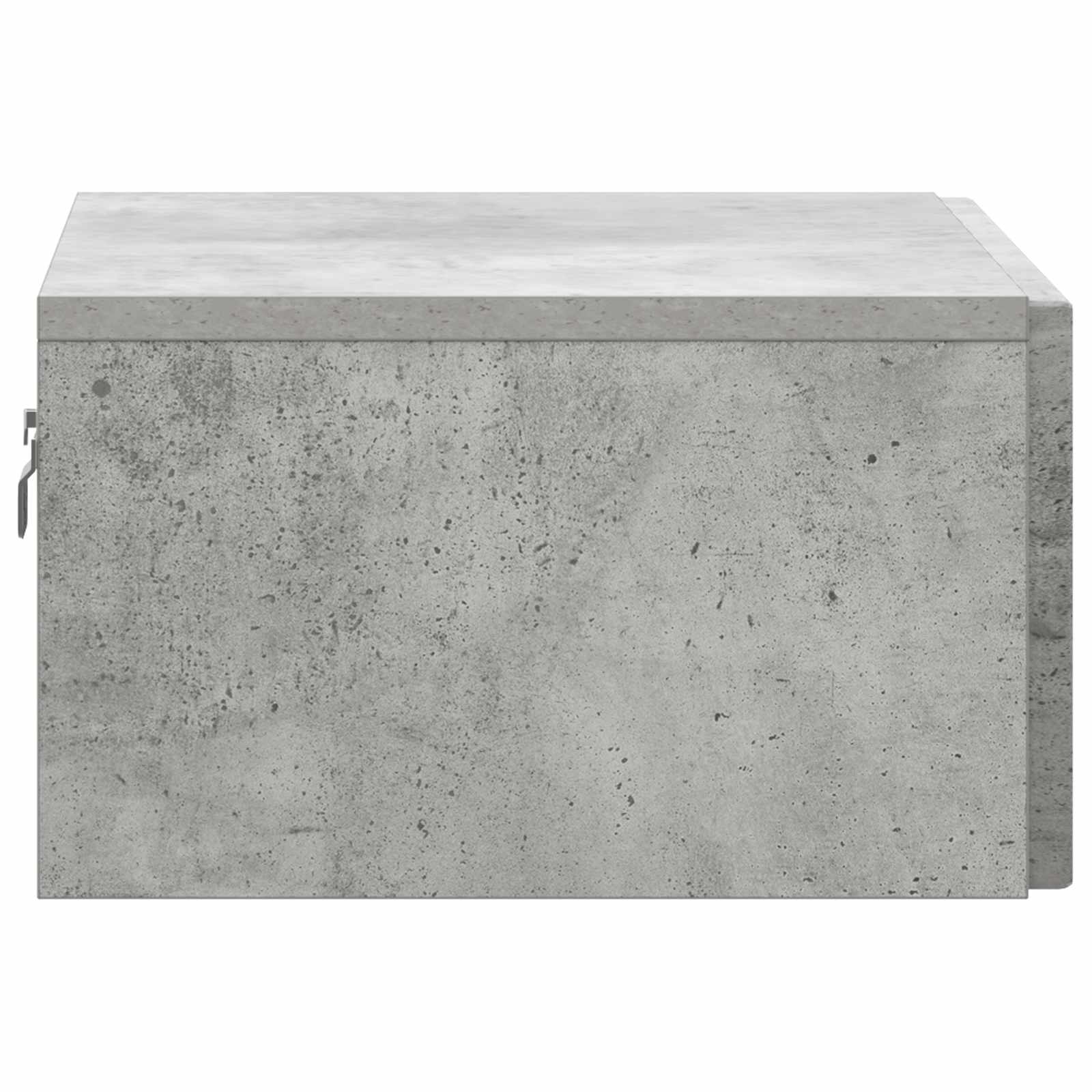 Wandmontierter Nachttisch 2 Stk. Betongrau 49 x 34,5 x 20 cm