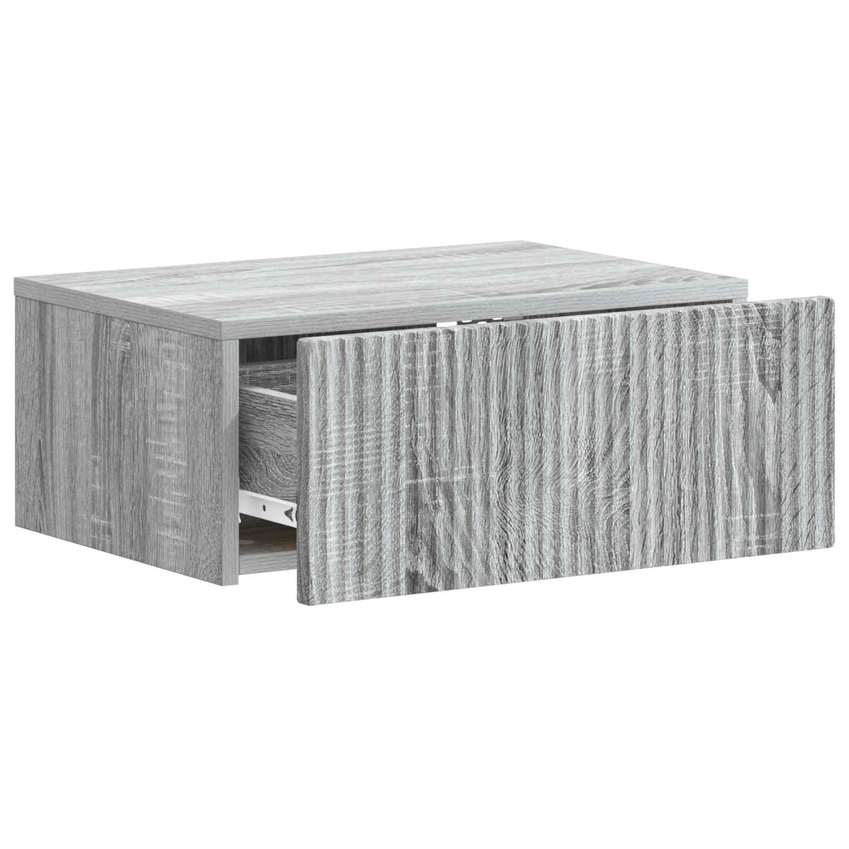 Wandmontierter Nachttisch 2 Stk. Sonoma-Grau 49 x 34,5 x 20 cm