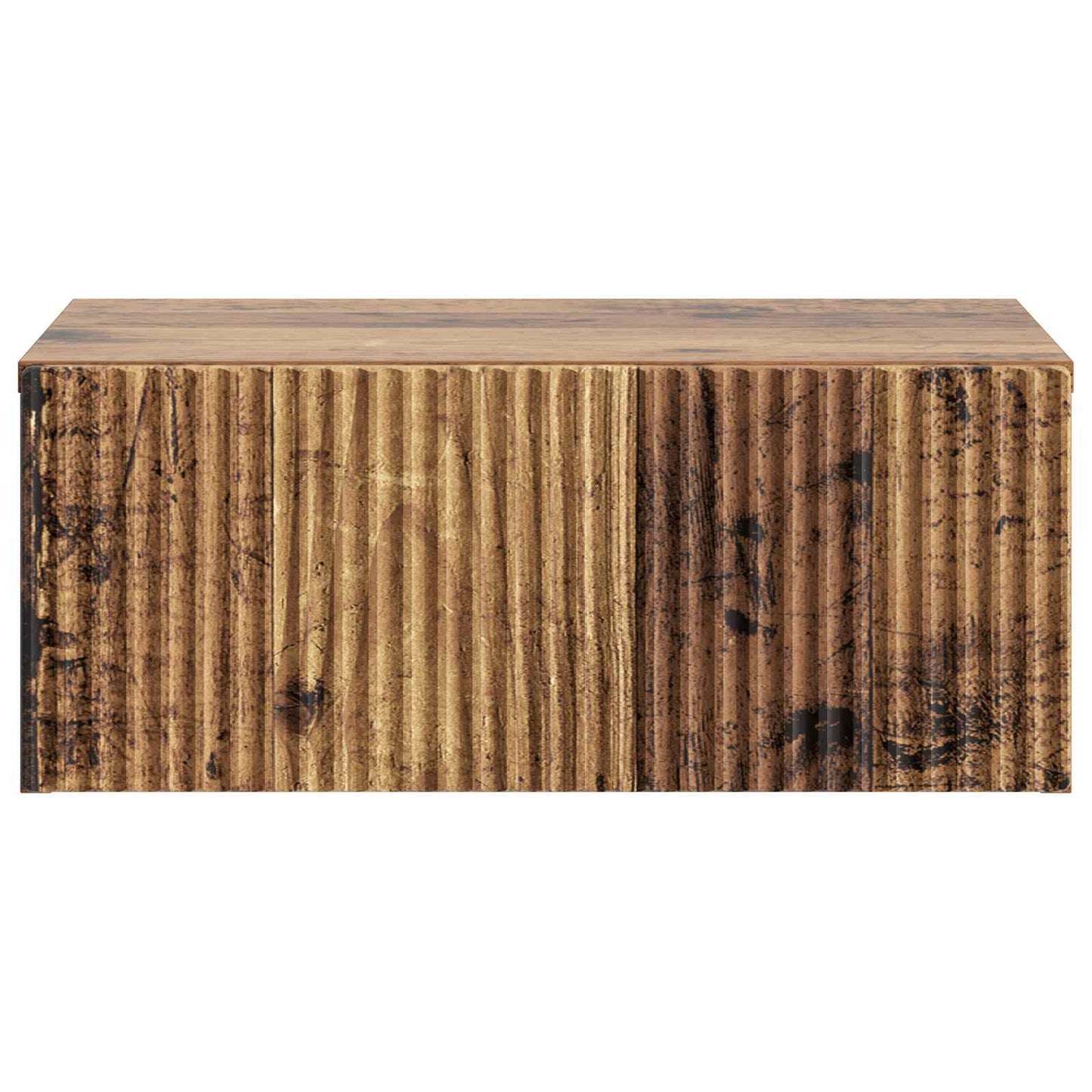 Wandmontierter Nachttisch 2 Stk. Altholz 49 x 34,5 x 20 cm