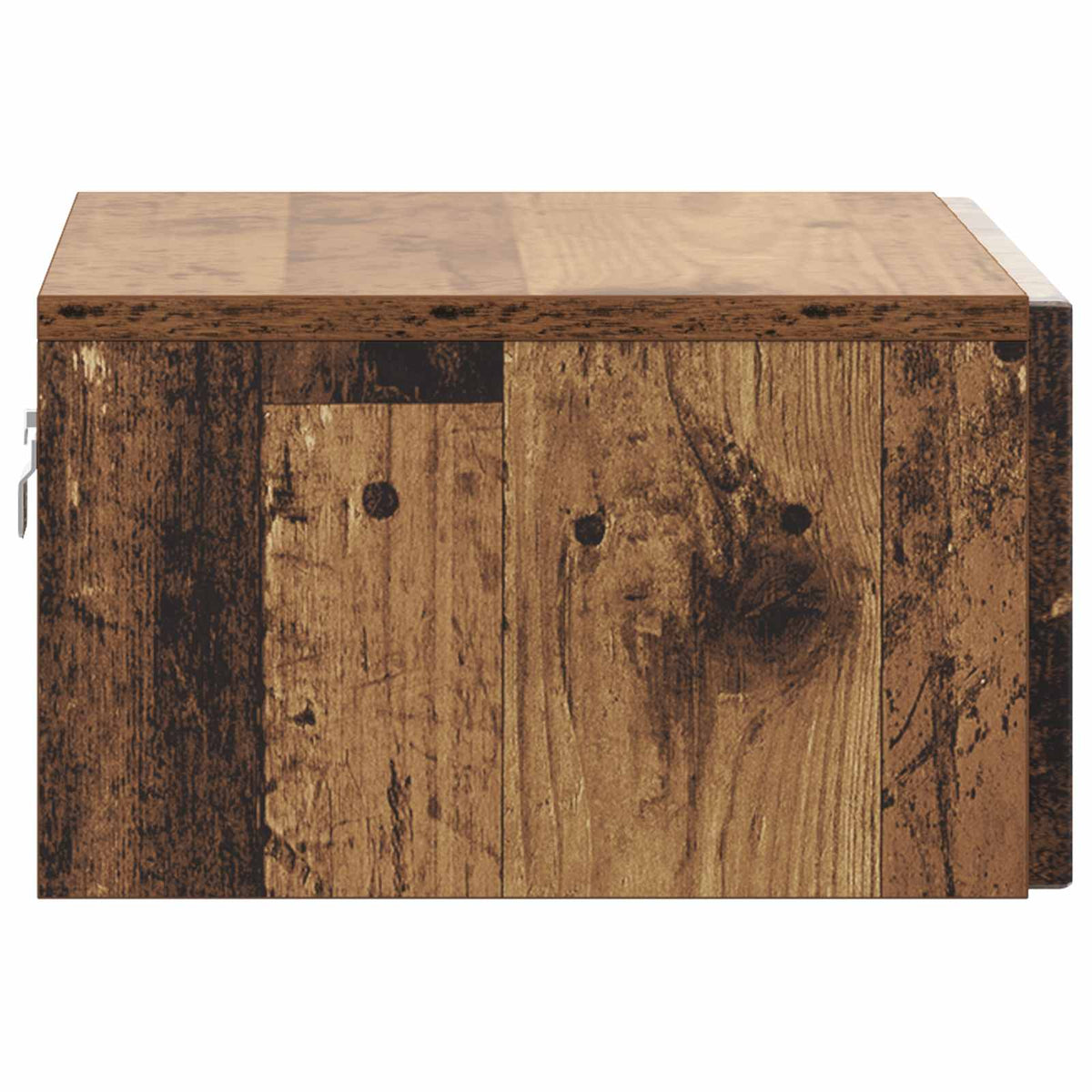 Wandmontierter Nachttisch 2 Stk. Altholz 49 x 34,5 x 20 cm