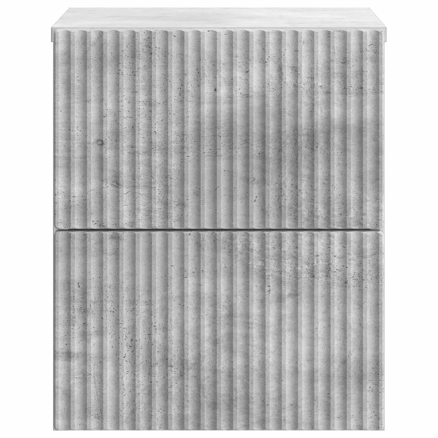 Wandmontierter Nachttisch 2 Stk. Betongrau 33 x 34,5 x 40 cm