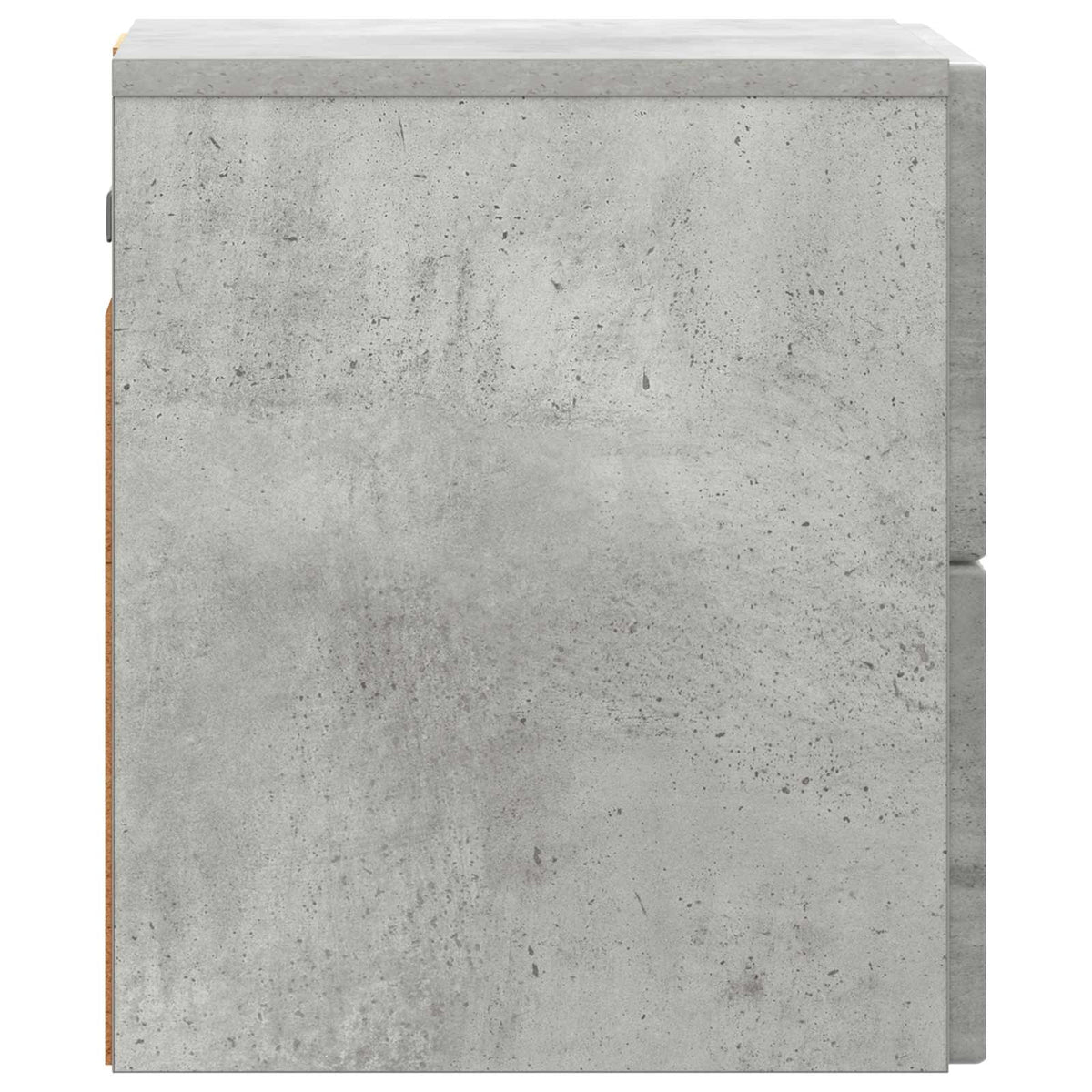 Wandmontierter Nachttisch 2 Stk. Betongrau 33 x 34,5 x 40 cm