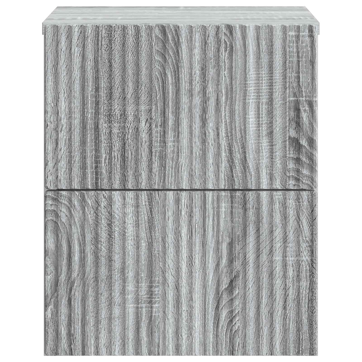 Wandmontierter Nachttisch 2 Stk. Sonoma-Grau 33 x 34,5 x 40 cm