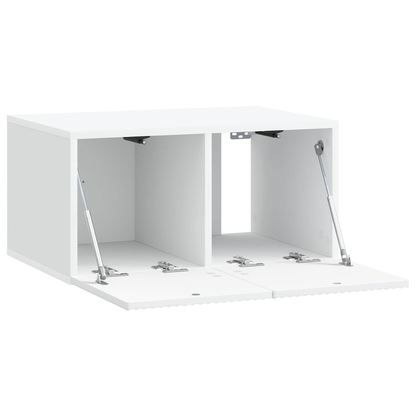 Wandmontierter TV-Schrank Weiß 59,5 x 41 x 30 cm Holzwerkstoff