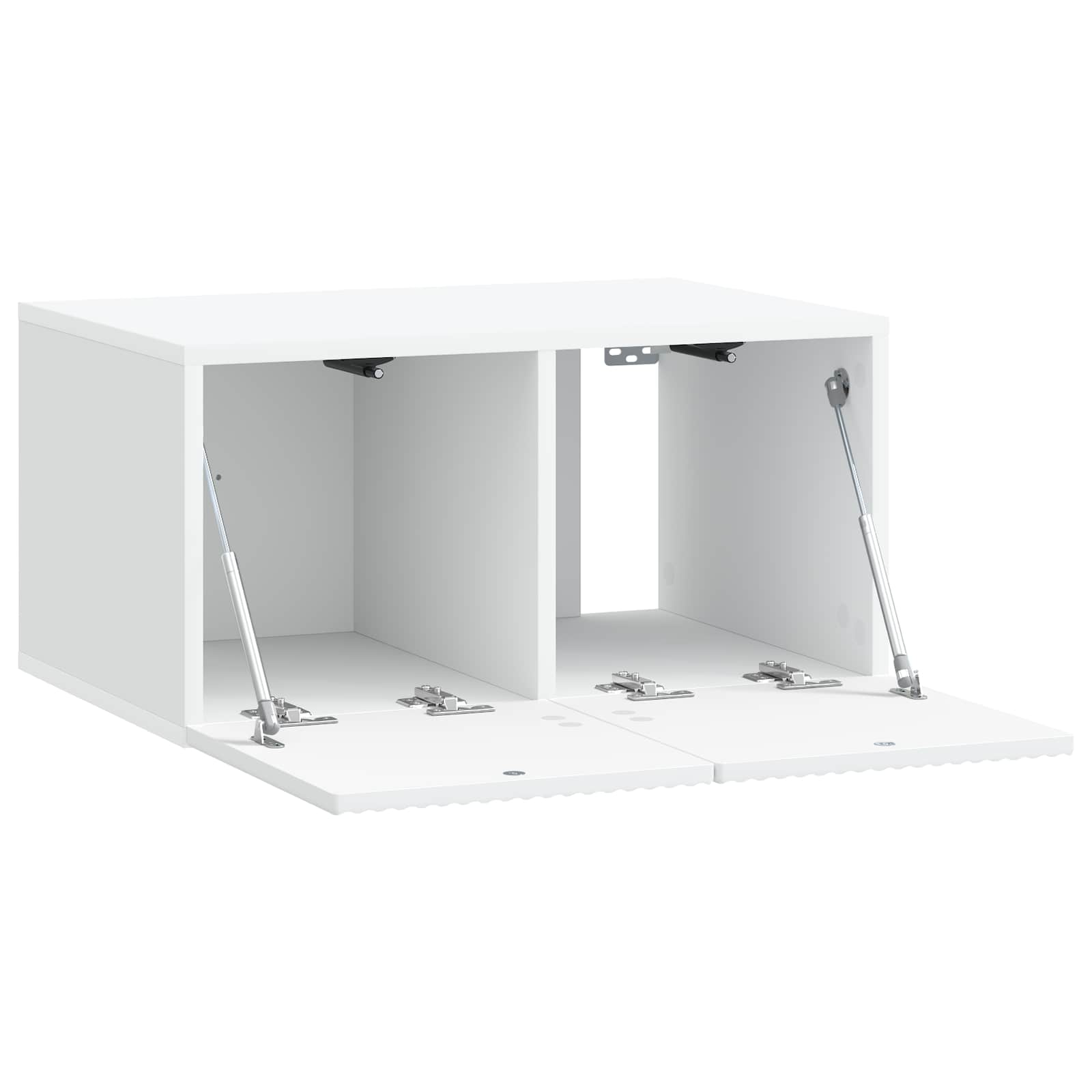 Wandmontierter TV-Schrank Weiß 59,5 x 41 x 30 cm Holzwerkstoff