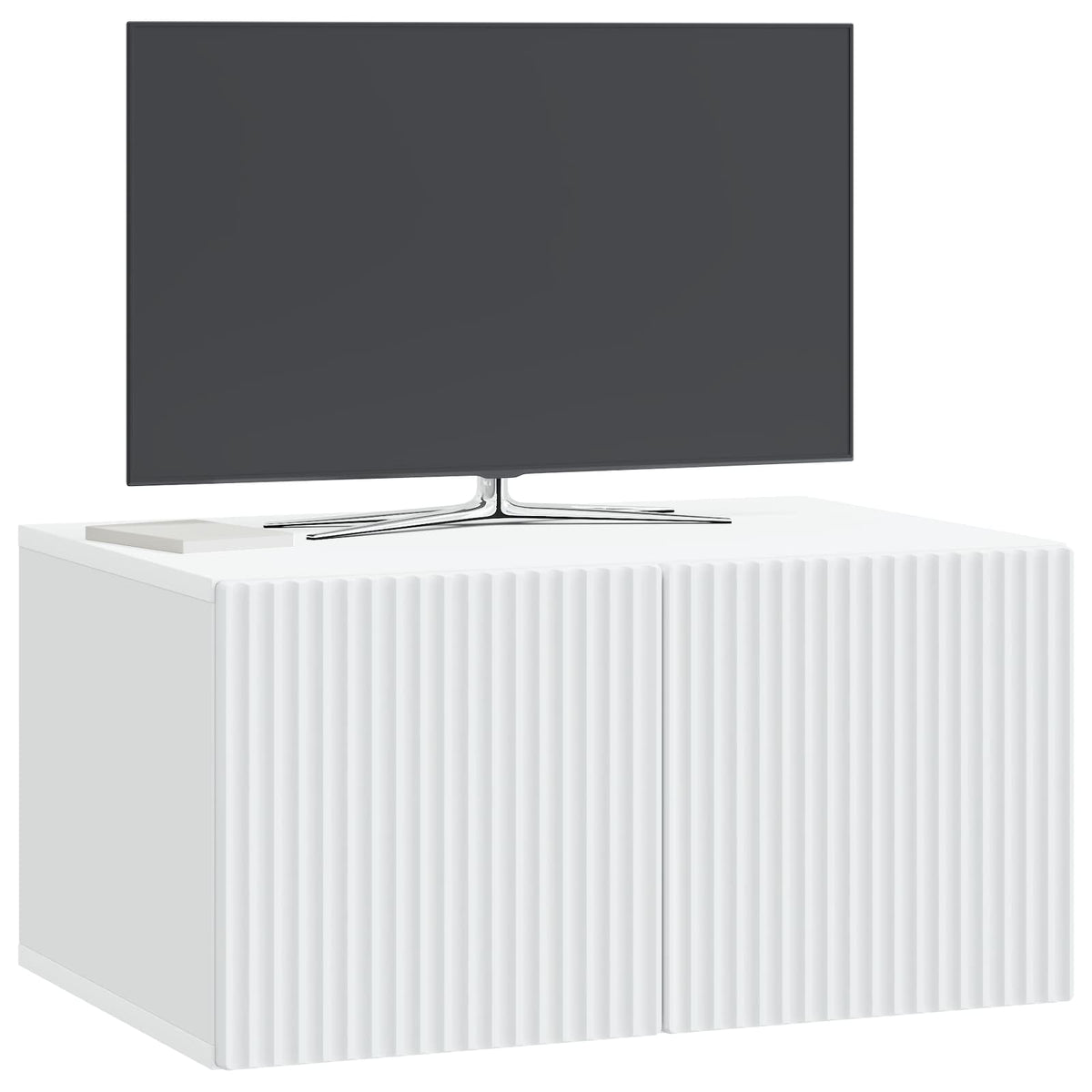 Wandmontierter TV-Schrank Weiß 59,5 x 41 x 30 cm Holzwerkstoff