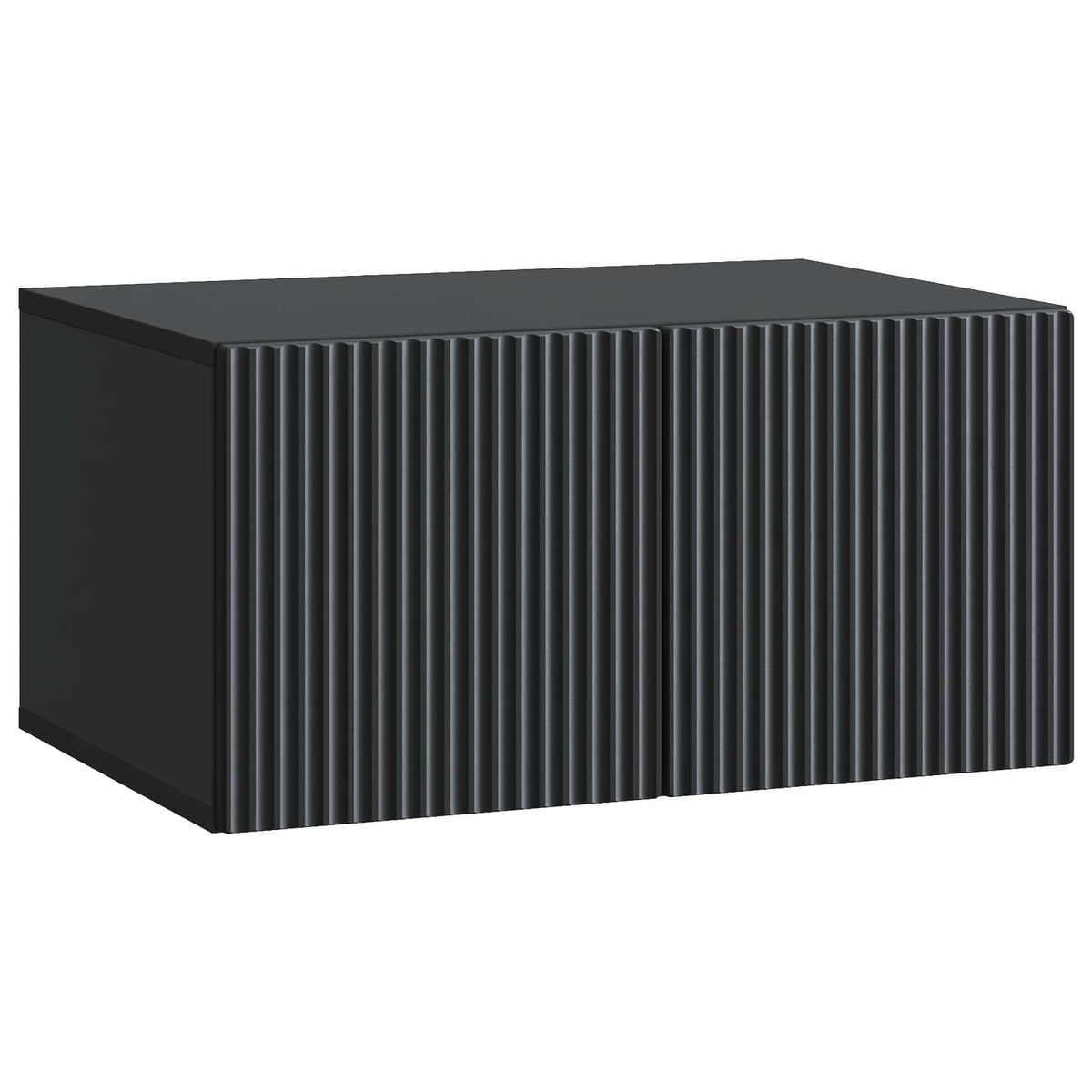 Wandmontierter TV-Schrank 59,5 x 41 x 30 cm Schwarz