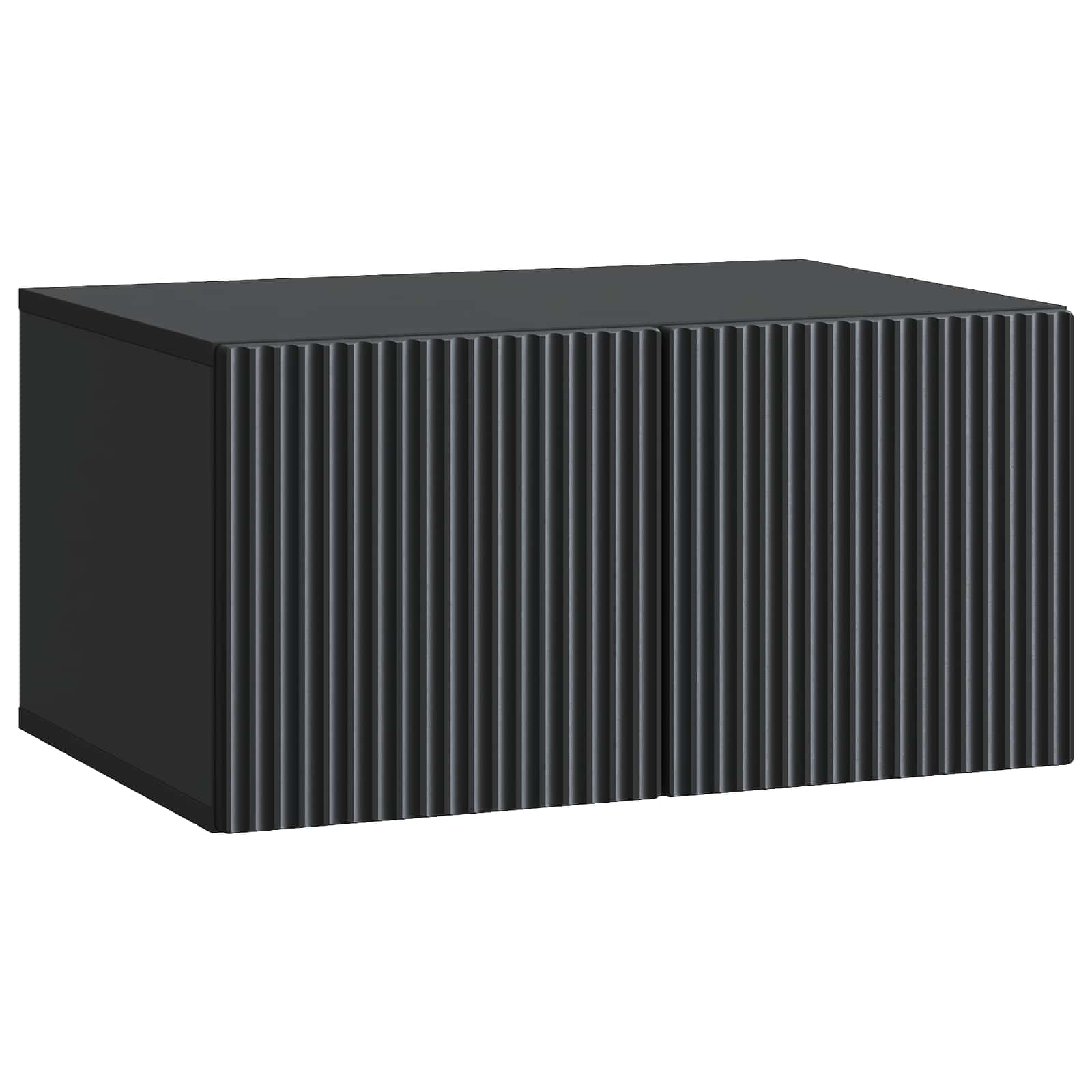 Wandmontierter TV-Schrank 59,5 x 41 x 30 cm Schwarz
