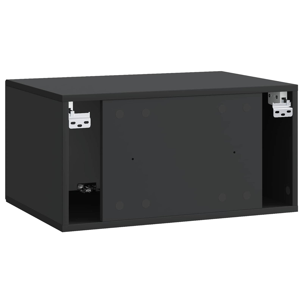 Wandmontierter TV-Schrank 59,5 x 41 x 30 cm Schwarz