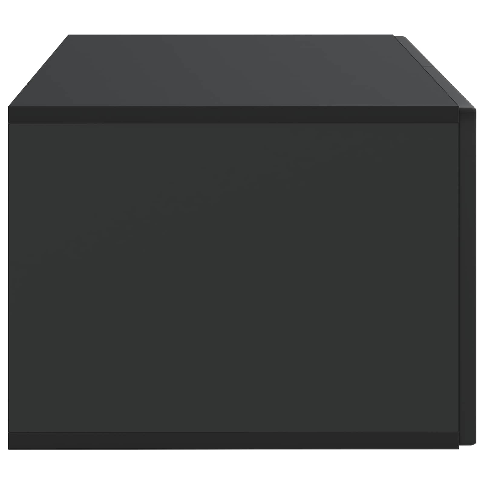Wandmontierter TV-Schrank 59,5 x 41 x 30 cm Schwarz