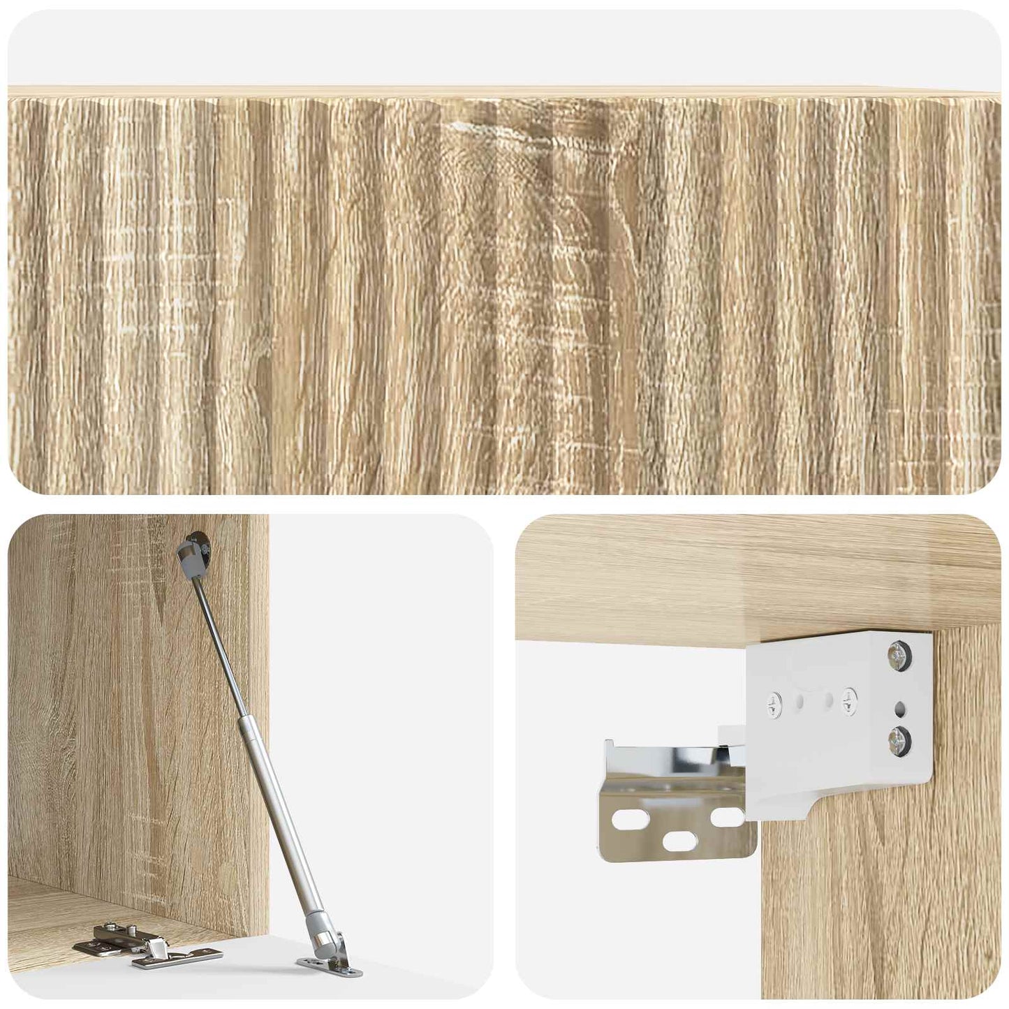 Wandmontierter TV-Schrank 59,5 x 41 x 30 cm Sonoma-Eiche