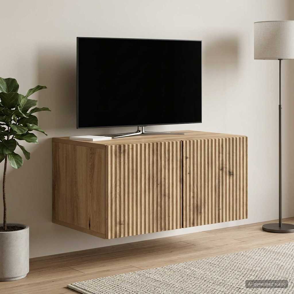 Wandmontierter TV-Schrank 59,5 x 41 x 30 cm Artisan-Eiche