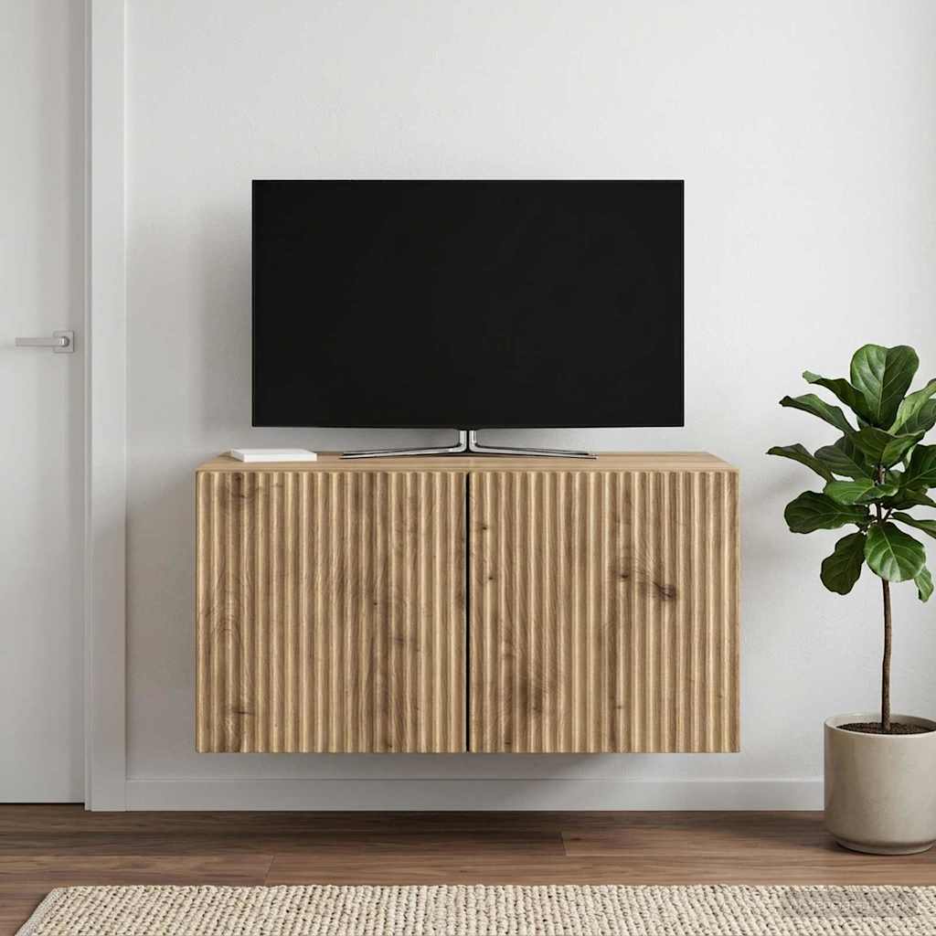 Wandmontierter TV-Schrank 59,5 x 41 x 30 cm Artisan-Eiche