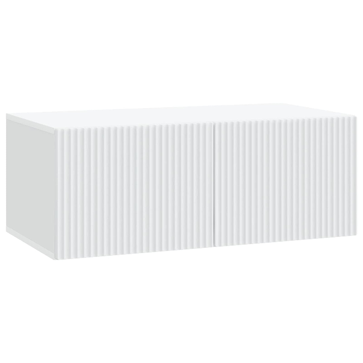 Wandmontierter TV-Schrank Weiß 78,5 x 41 x 30 cm Holzwerkstoff