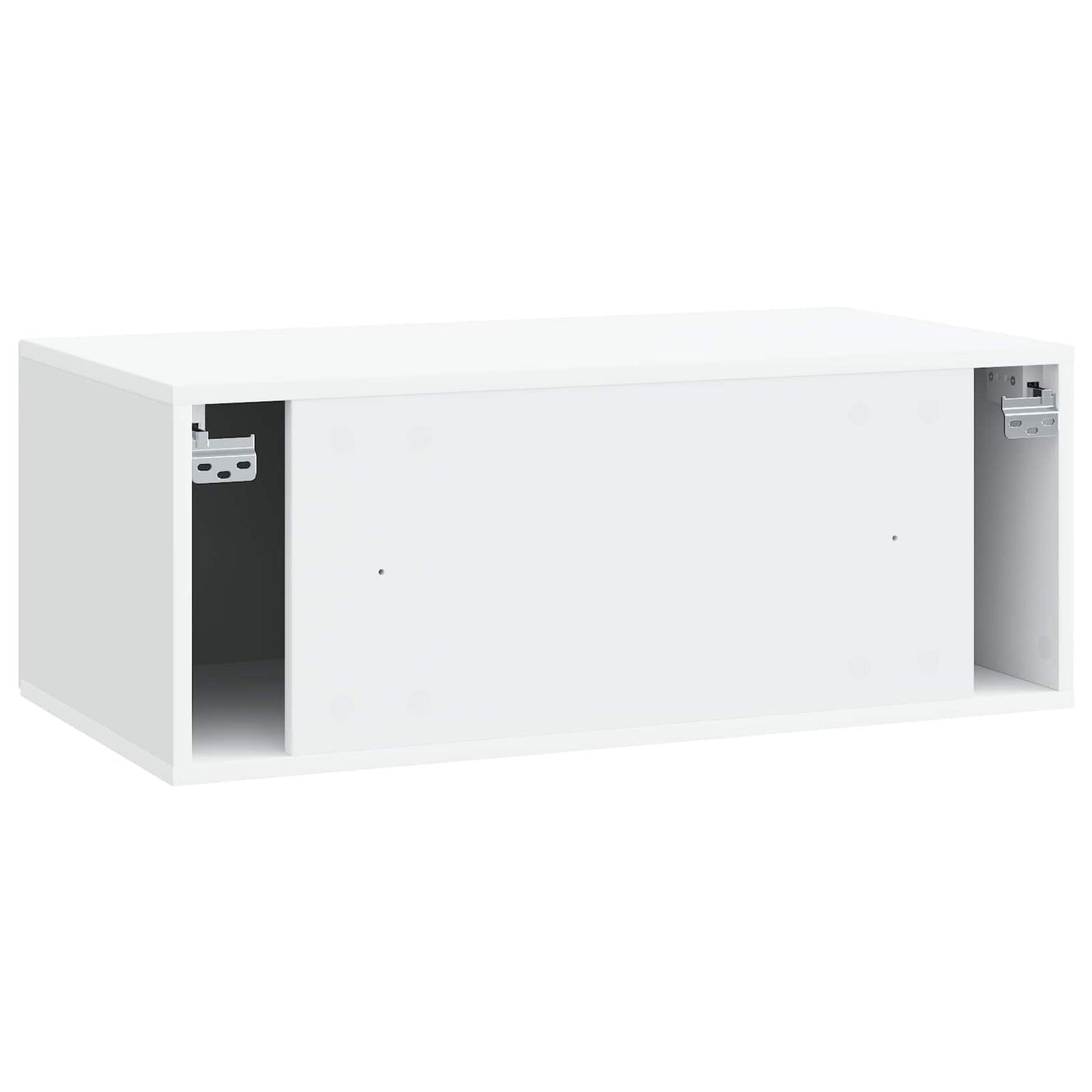 Wandmontierter TV-Schrank Weiß 78,5 x 41 x 30 cm Holzwerkstoff