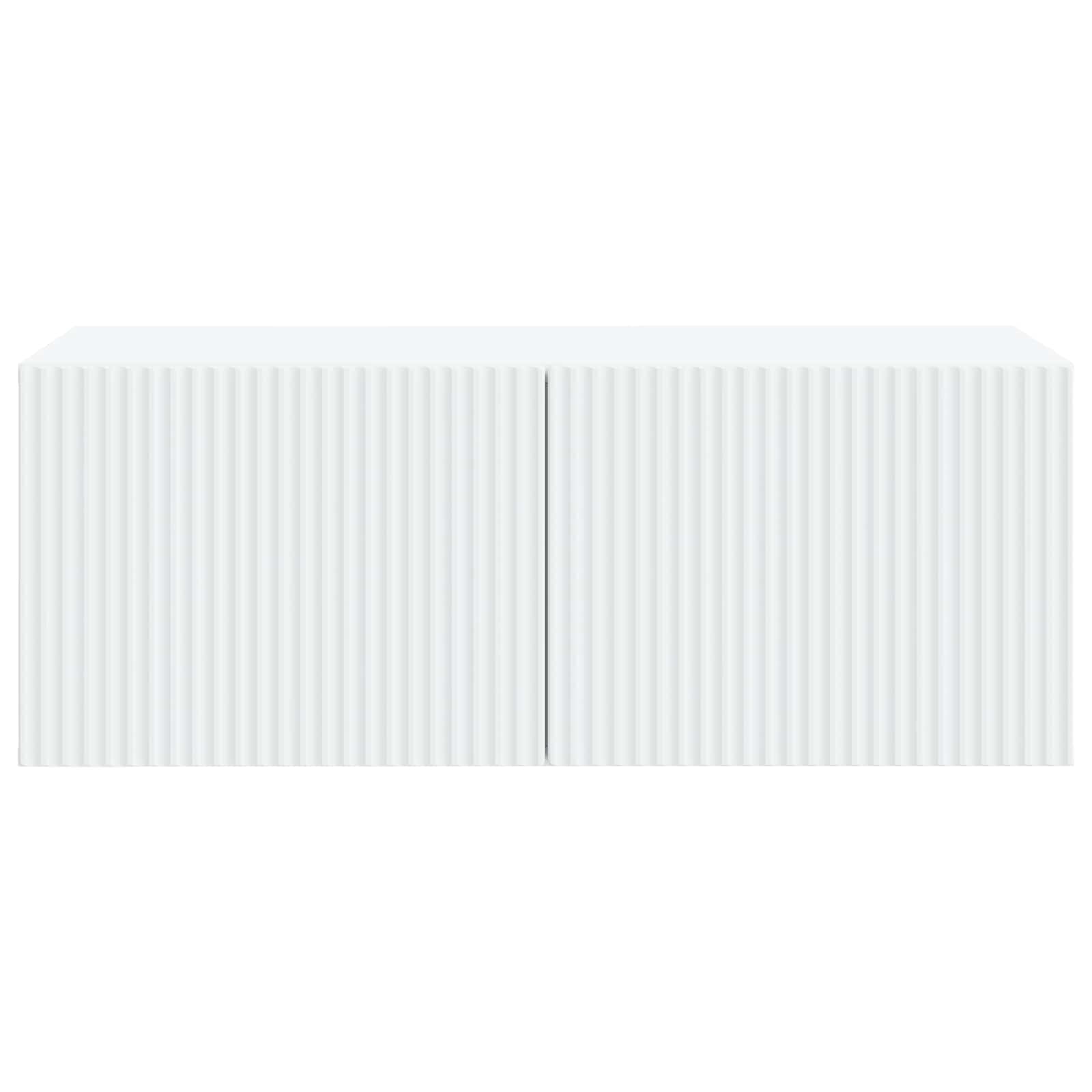 Wandmontierter TV-Schrank Weiß 78,5 x 41 x 30 cm Holzwerkstoff