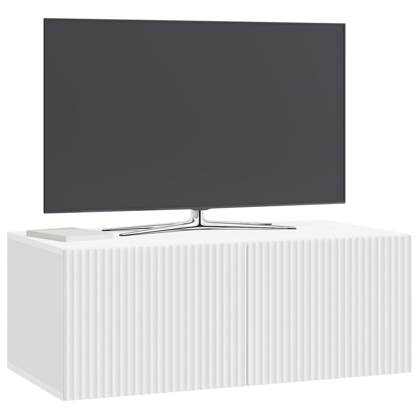 Wandmontierter TV-Schrank Weiß 78,5 x 41 x 30 cm Holzwerkstoff