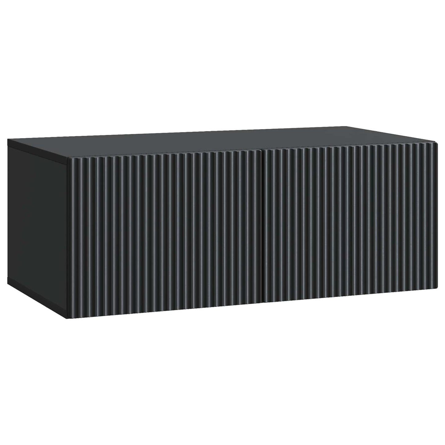 Wandmontierter TV-Schrank 78,5 x 41 x 30 cm Schwarz