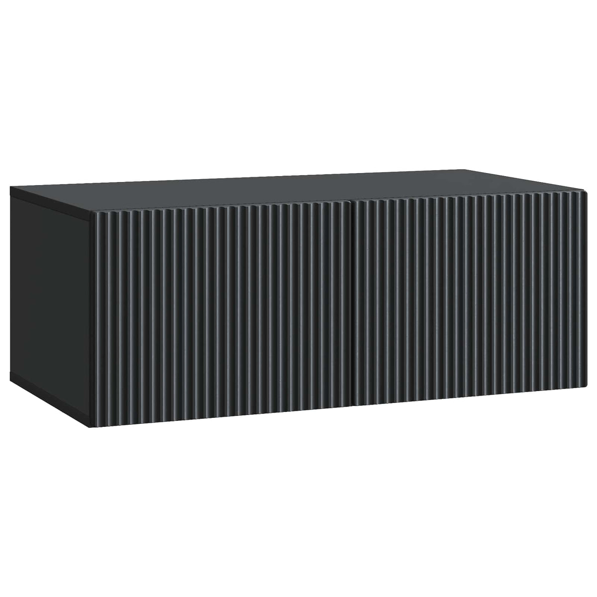 Wandmontierter TV-Schrank 78,5 x 41 x 30 cm Schwarz