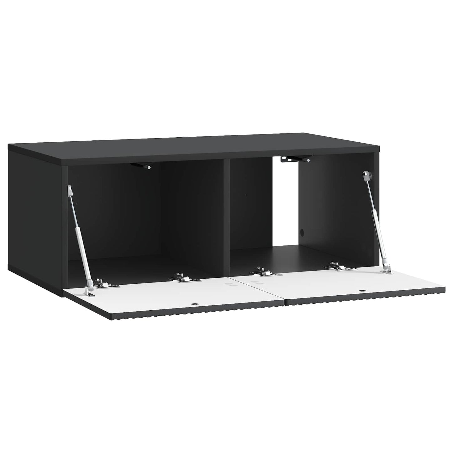 Wandmontierter TV-Schrank 78,5 x 41 x 30 cm Schwarz