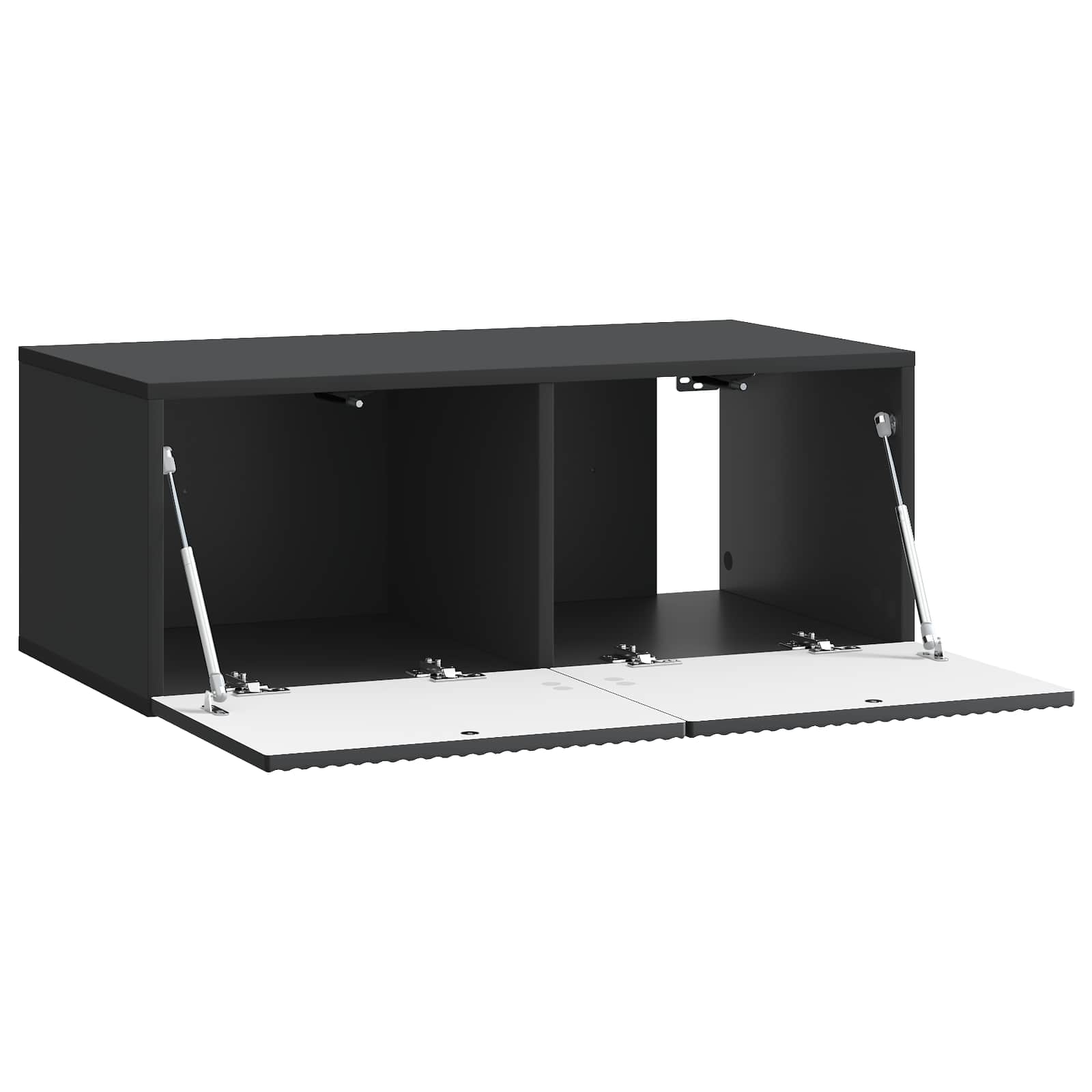 Wandmontierter TV-Schrank 78,5 x 41 x 30 cm Schwarz